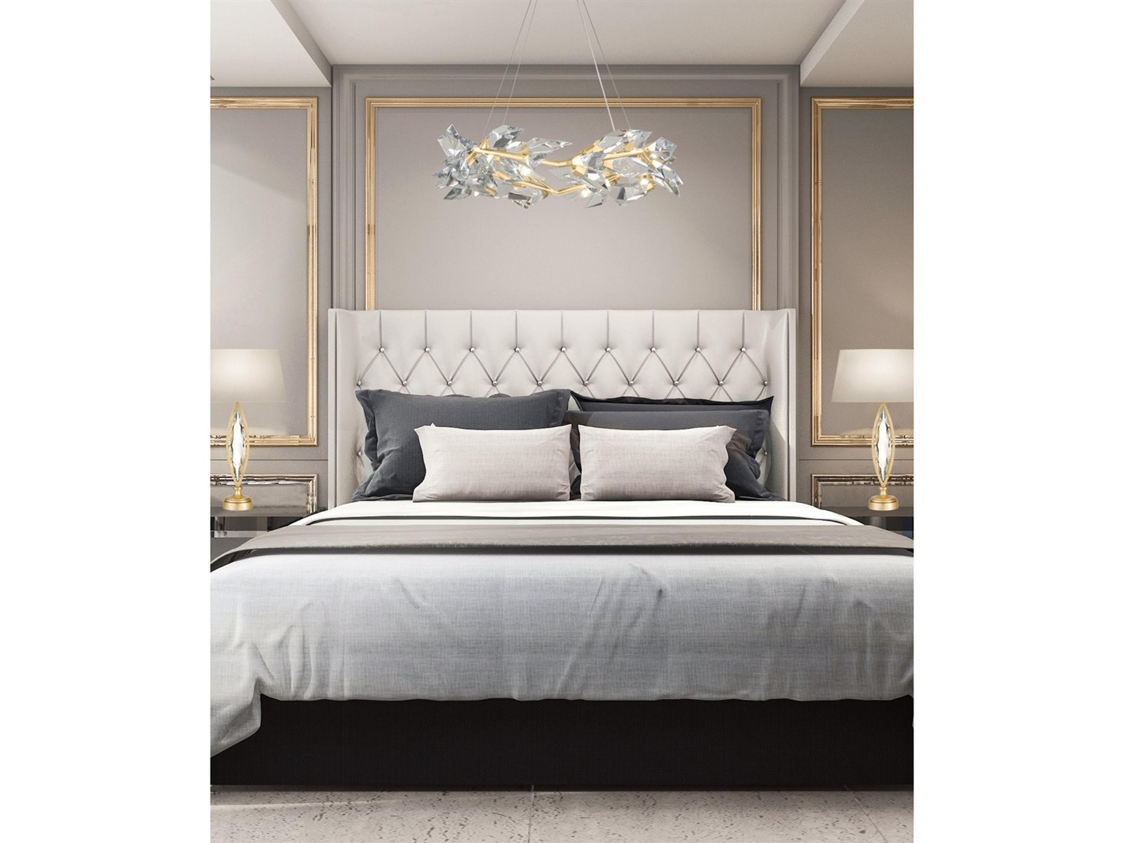 Fine Art Handcrafted Lighting Foret 8-Light Gold Crystal Pendant