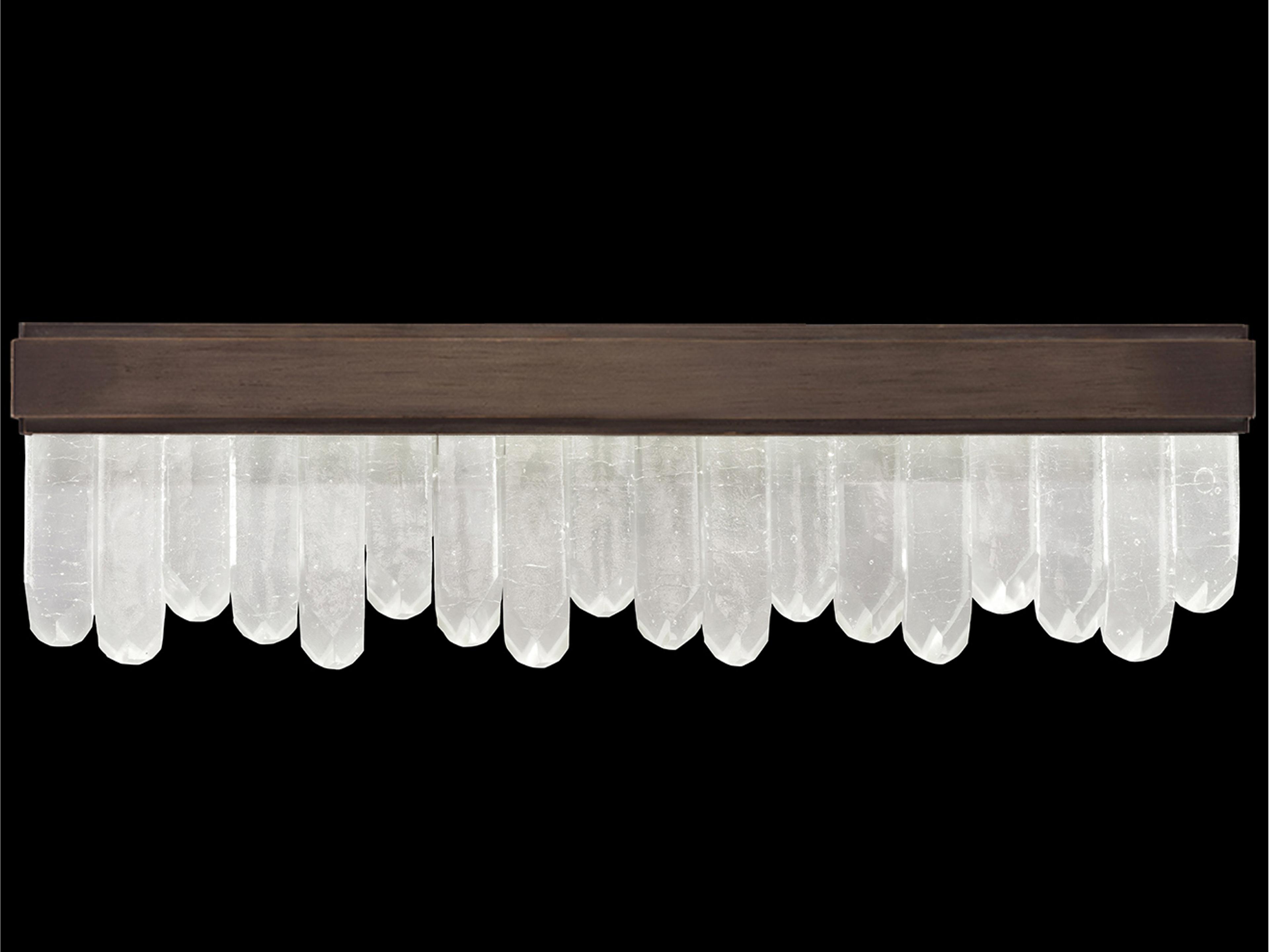 Fine Art Handcrafted Lighting Lior 12-Light Bronze Crystal Glass Vanity Light