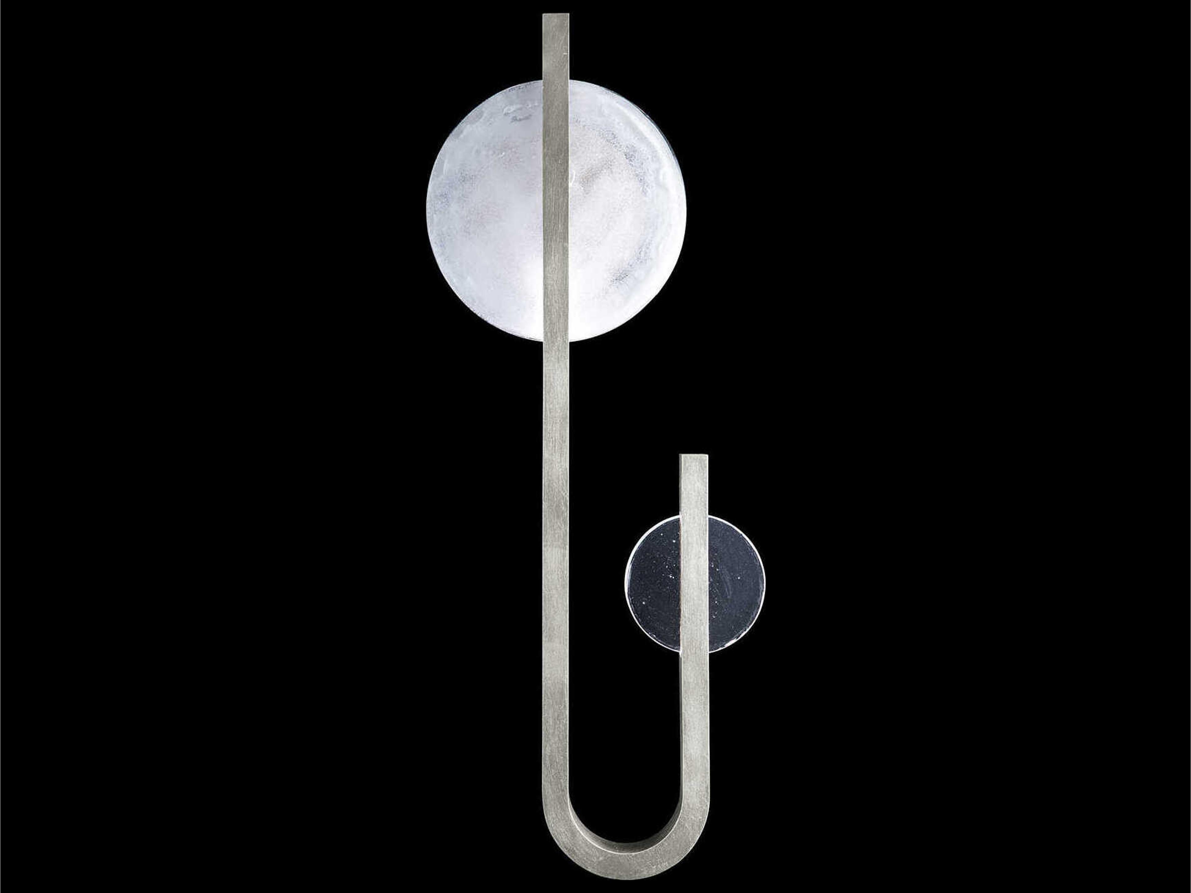 Selene 2-Light Silver Glass LED Wall Sconce