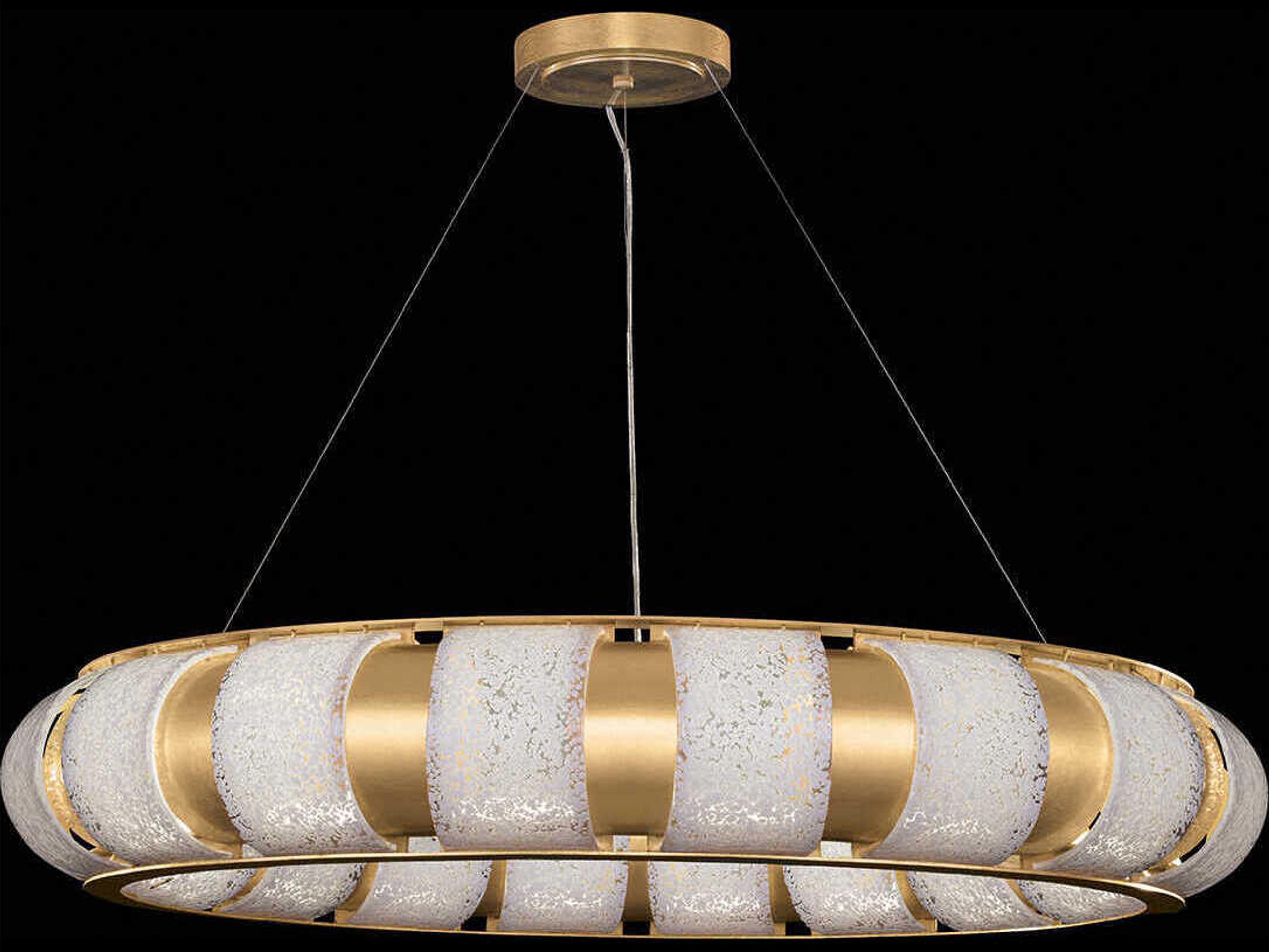 Fine Art Handcrafted Lighting Bond 18-Light Gold Round Pendant