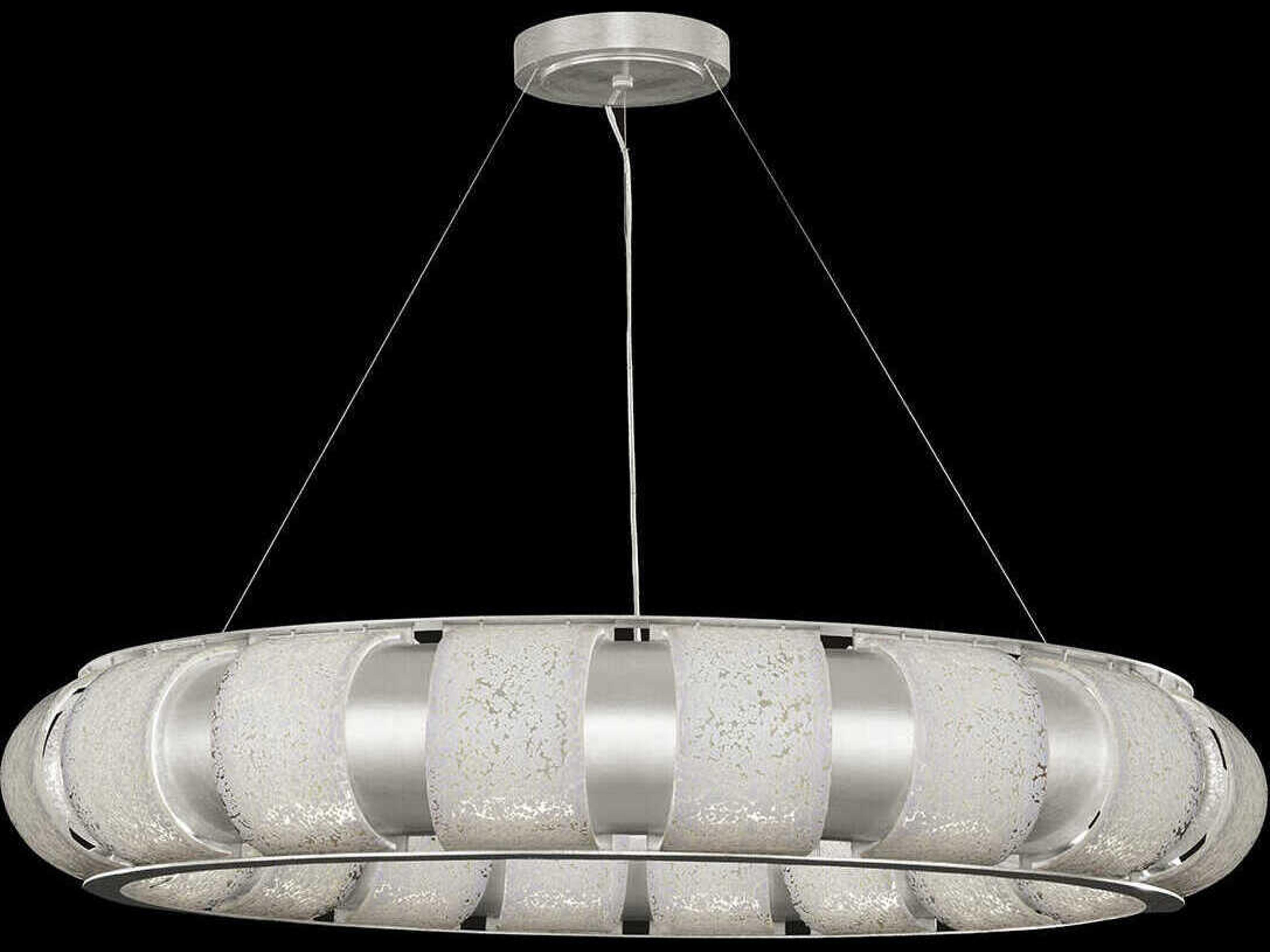 Fine Art Handcrafted Lighting Bond 18-Light Silver Round Pendant