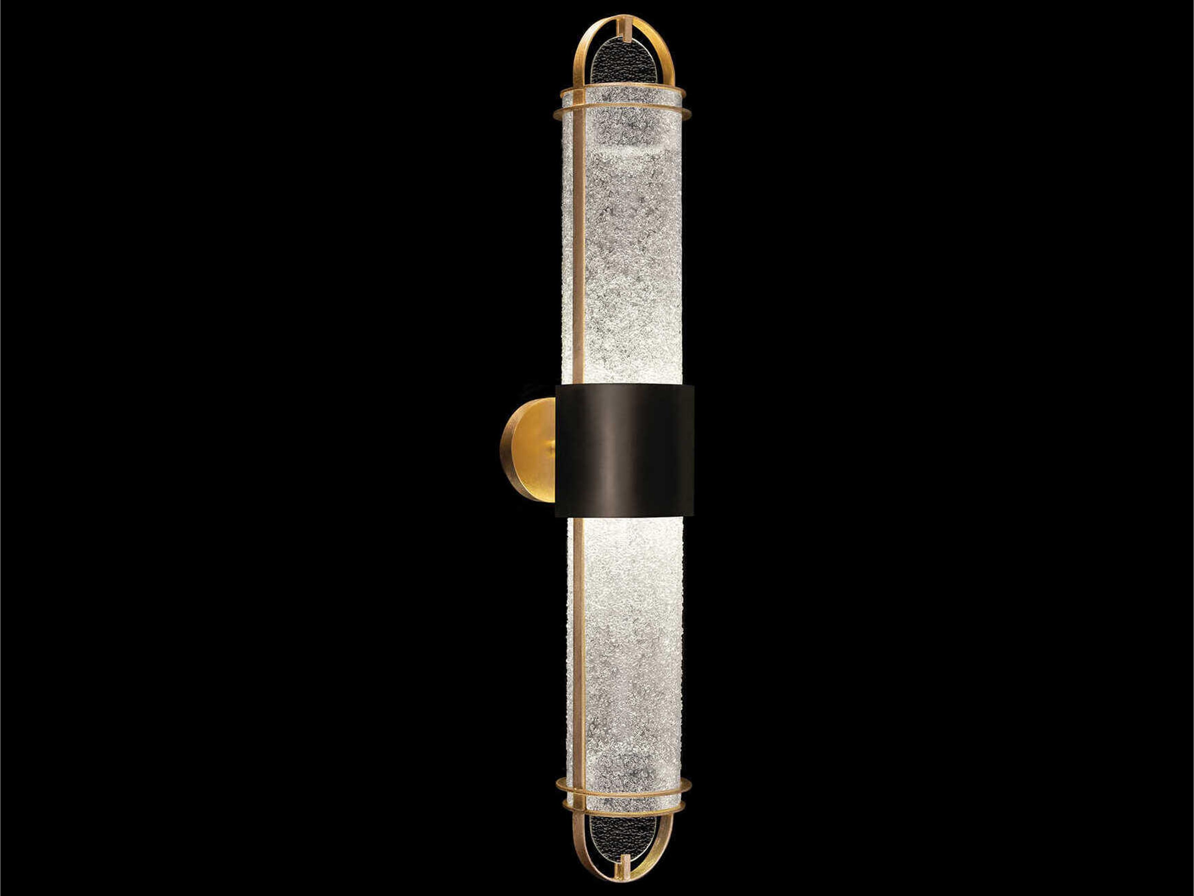 Bond 2-Light Black Gold Wall Sconce