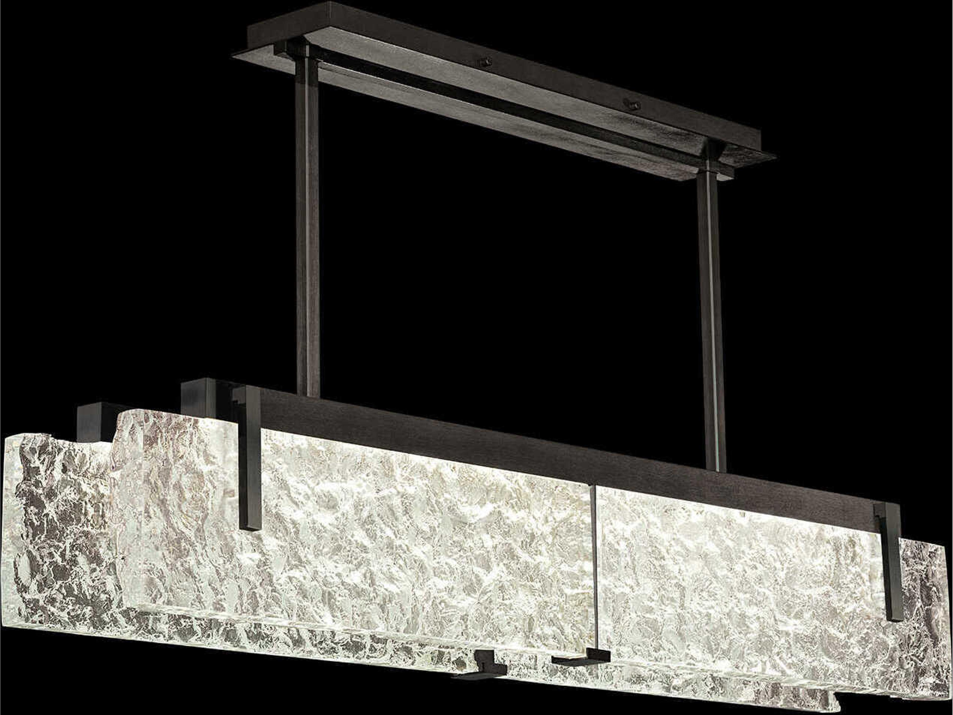 Terra 4-Light Black Linear Island Pendant