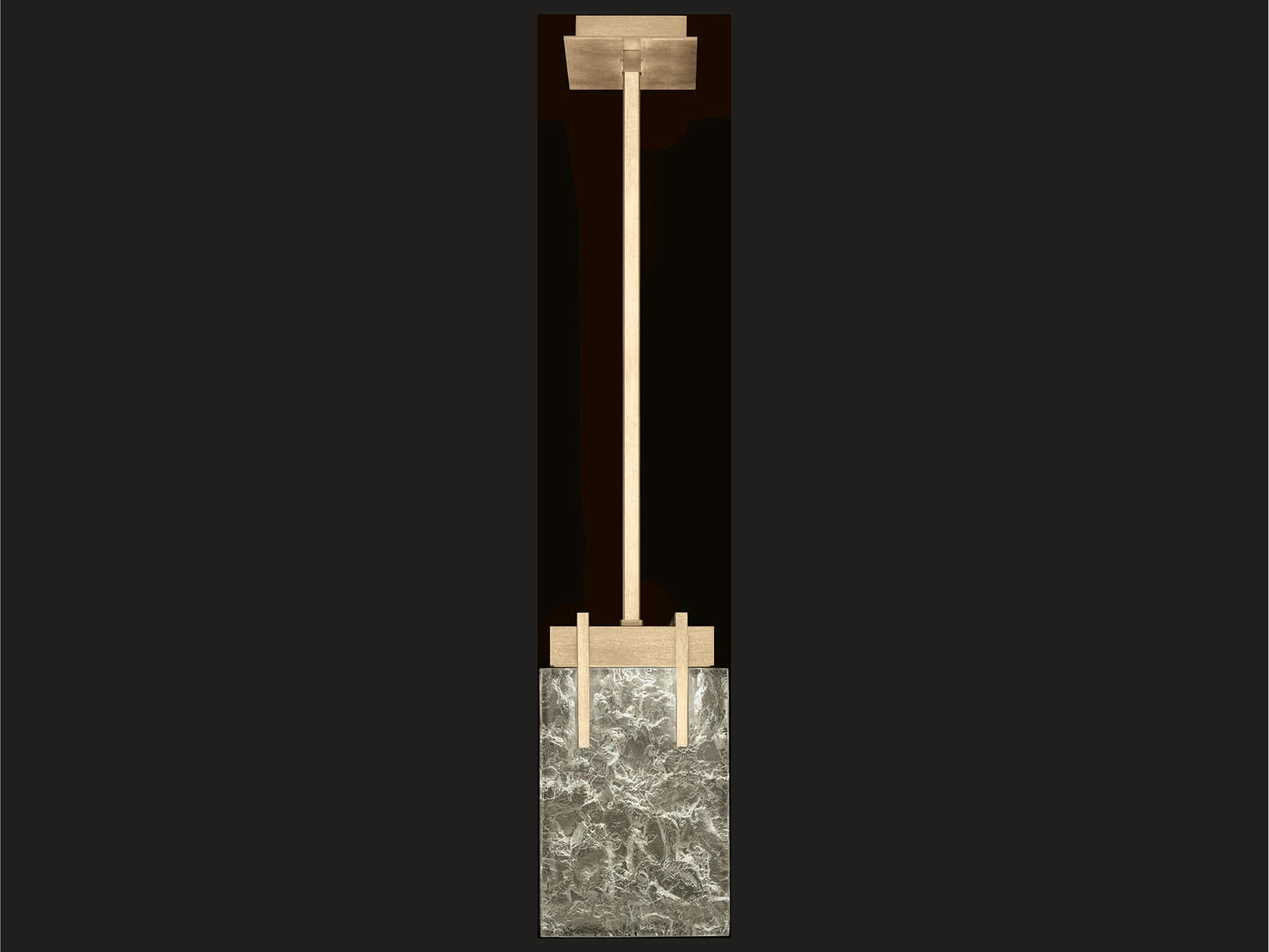 Fine Art Handcrafted Lighting Terra 2-Light Gold Geometric Mini Pendant