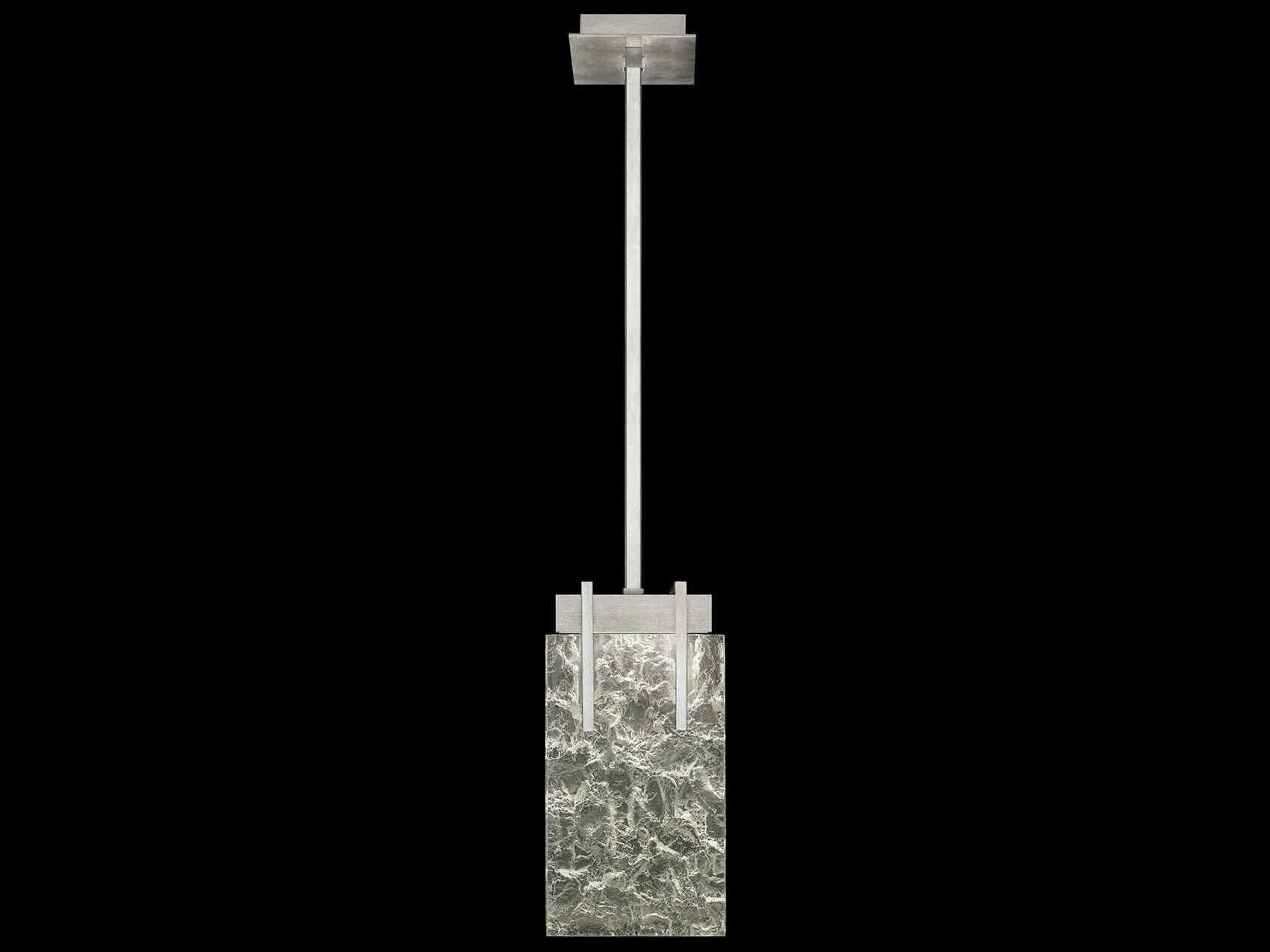 Fine Art Handcrafted Lighting Terra 2-Light Silver Geometric Mini Pendant