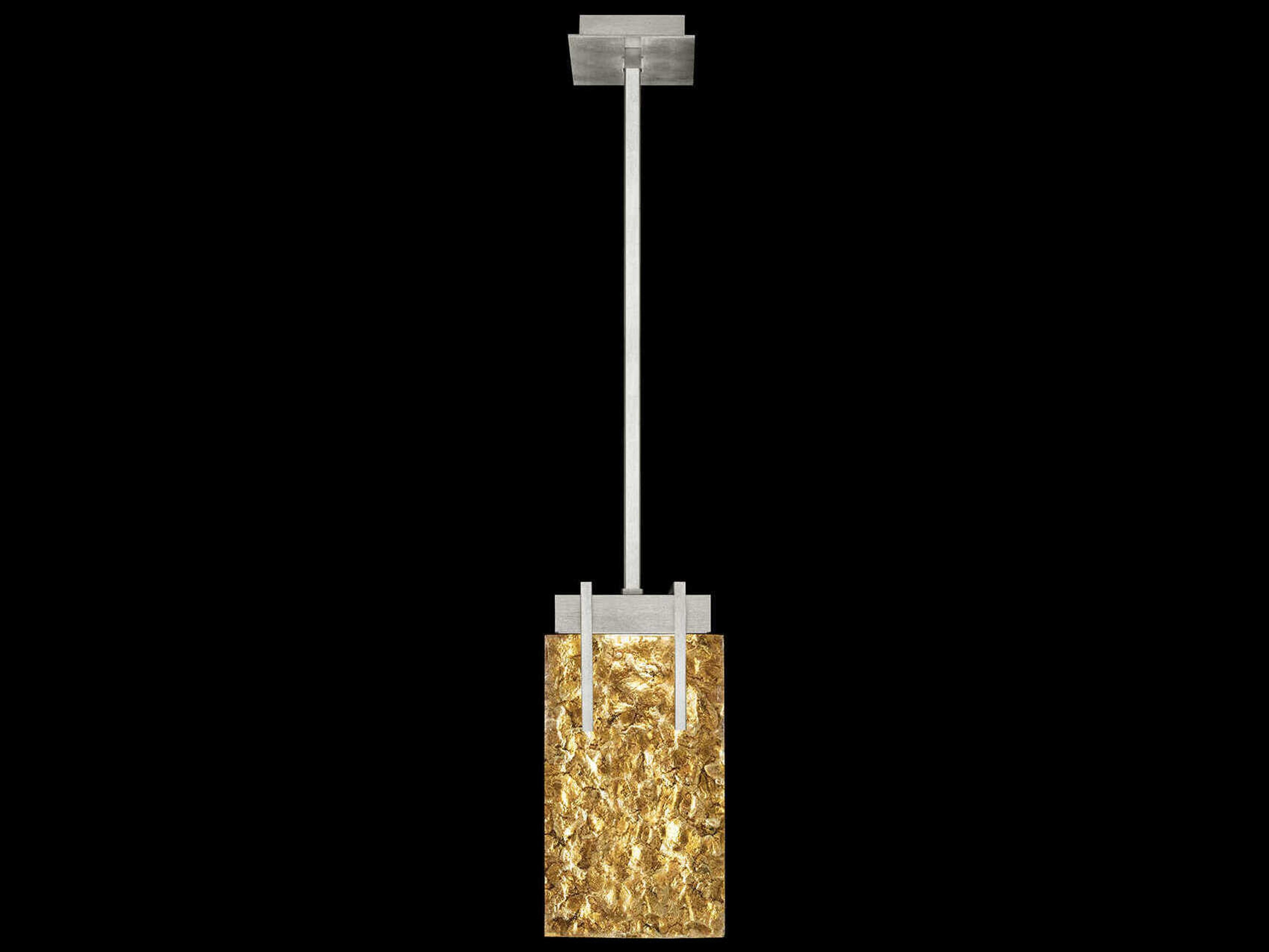 Fine Art Handcrafted Lighting Terra 2-Light Silver Geometric Mini Pendant