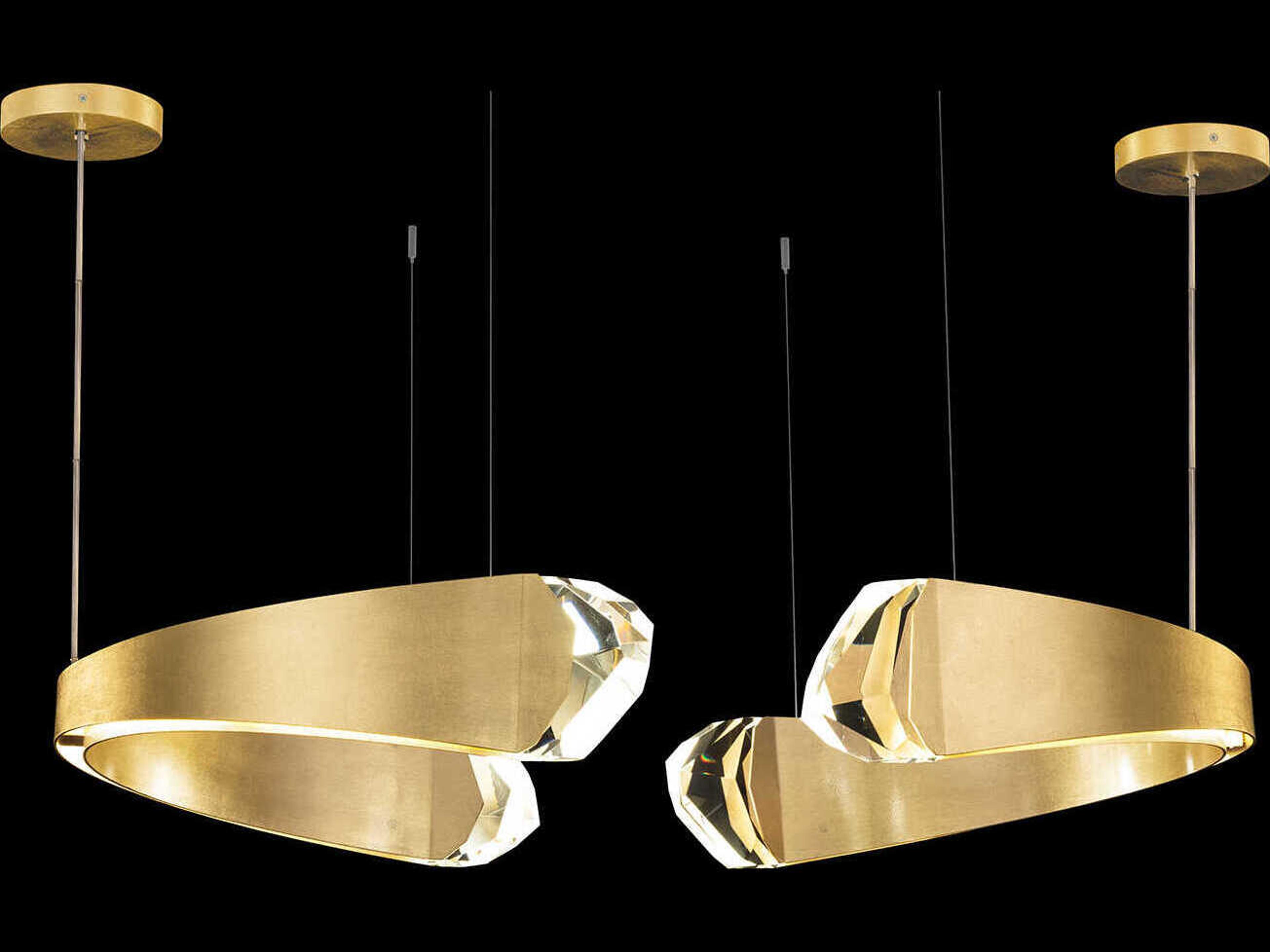 Fine Art Handcrafted Lighting Strata 12-Light Geometric Pendant