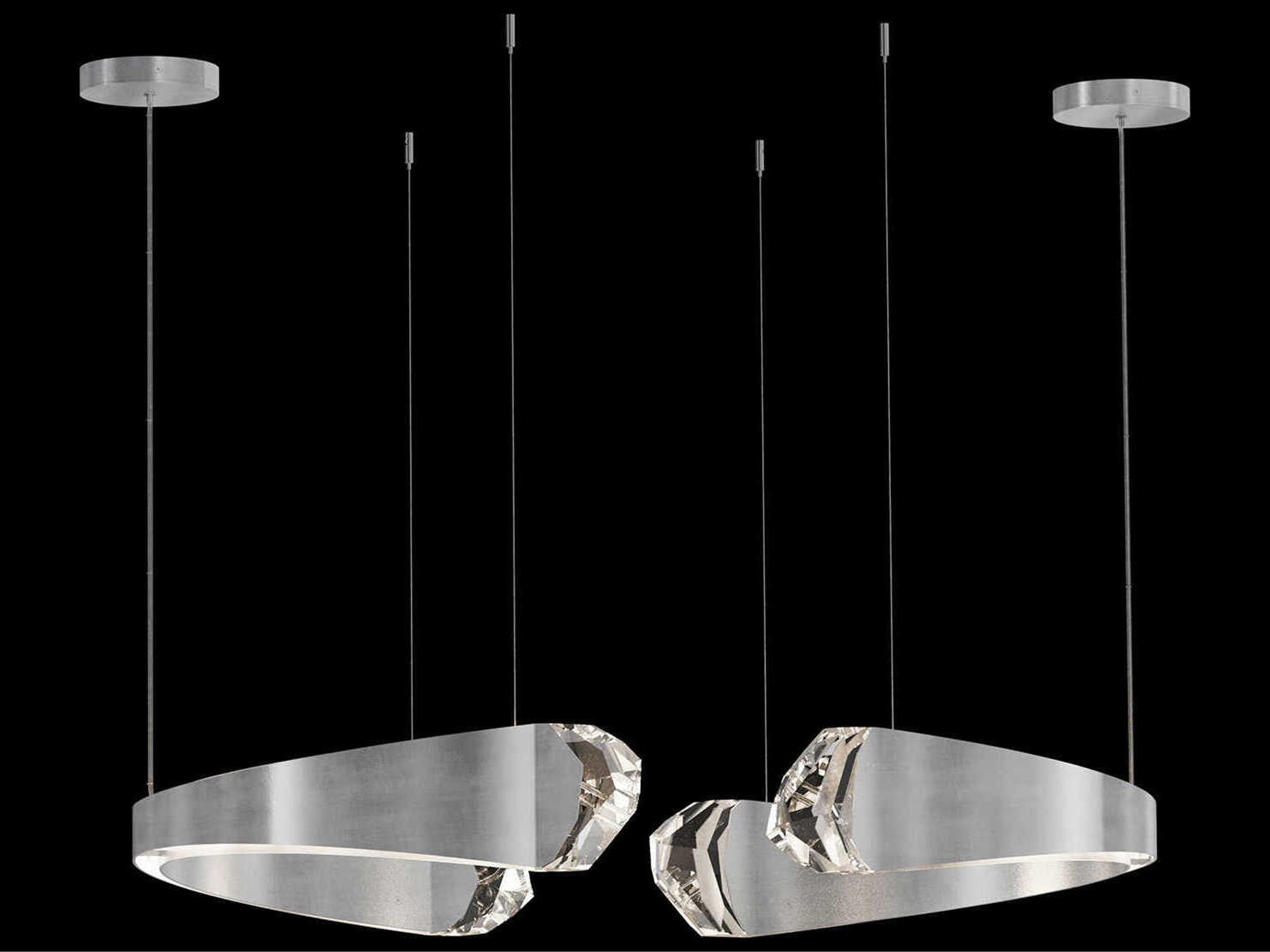 Fine Art Handcrafted Lighting Strata 12-Light Geometric Pendant