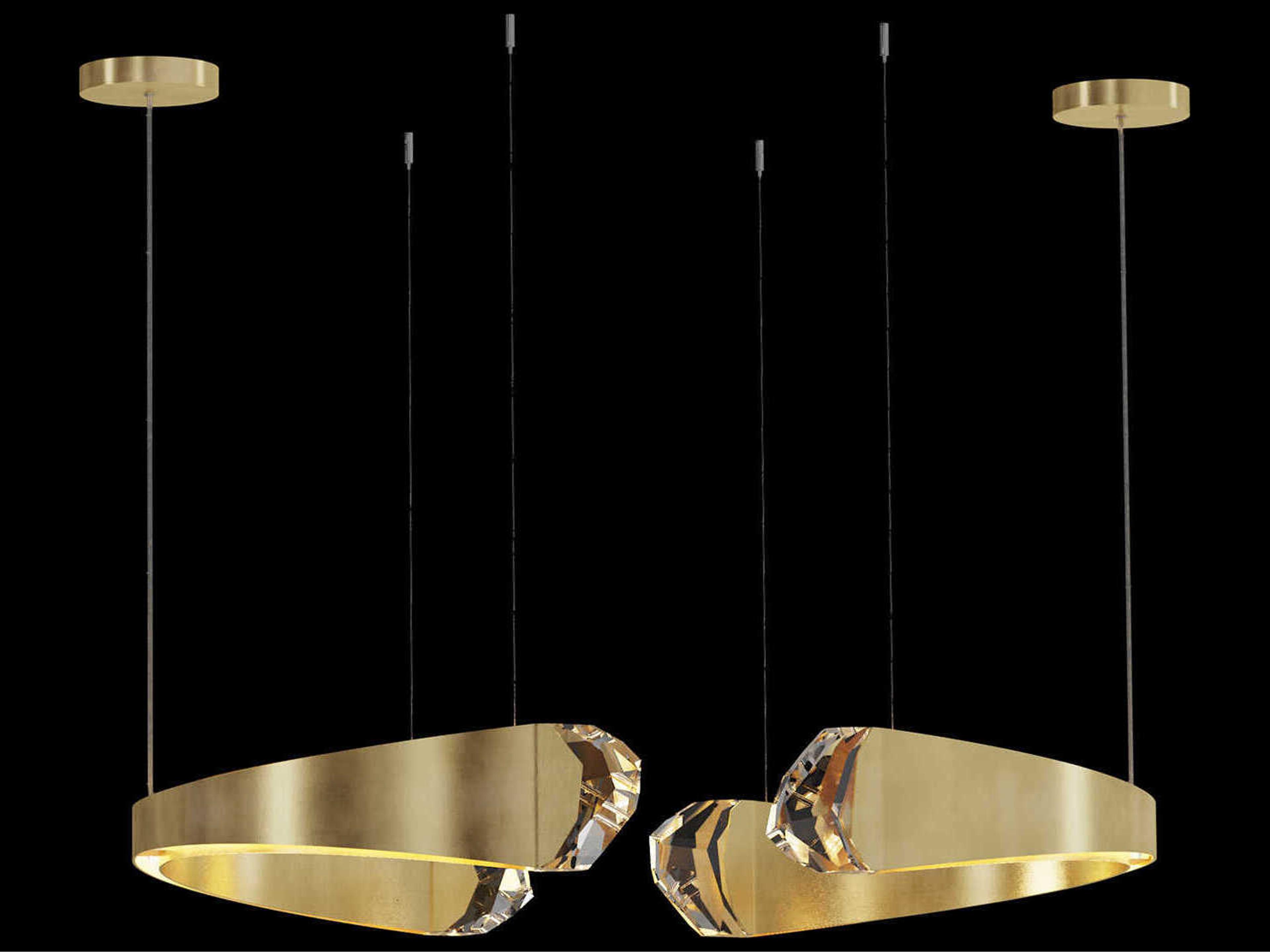 Fine Art Handcrafted Lighting Strata 12-Light Geometric Pendant