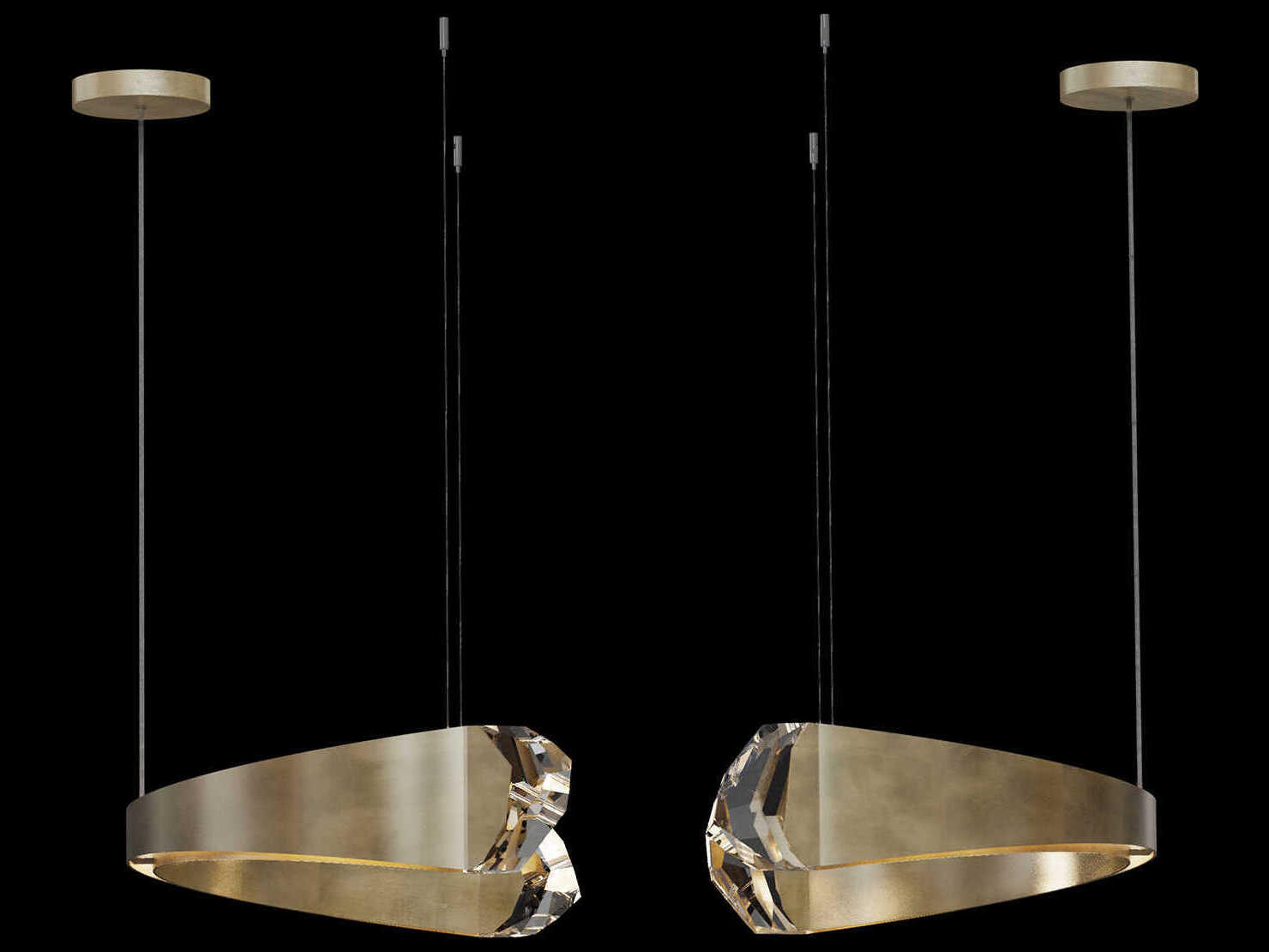 Fine Art Handcrafted Lighting Strata 12-Light Geometric Pendant