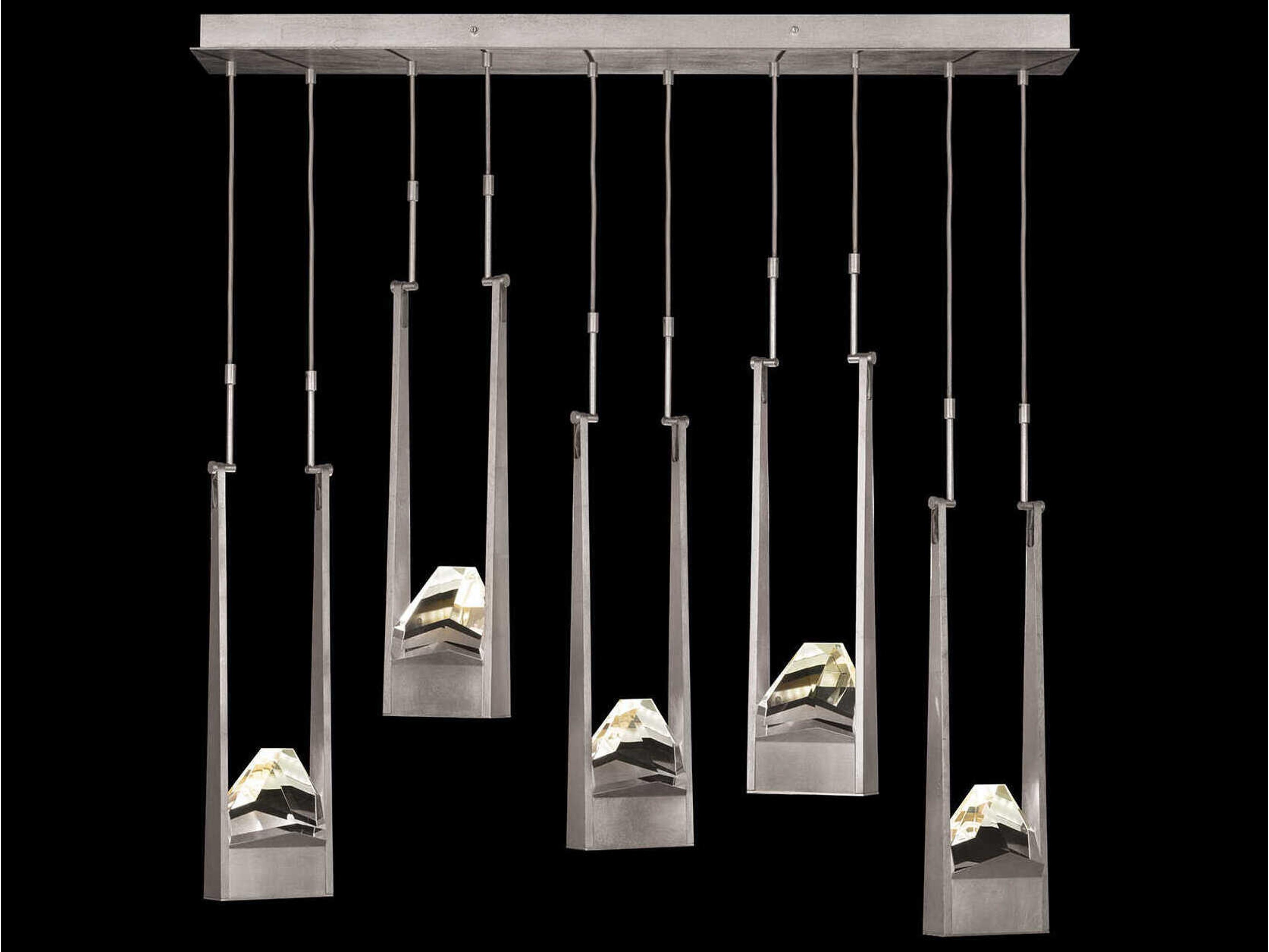 Strata 10-Light Geometric Island Pendant