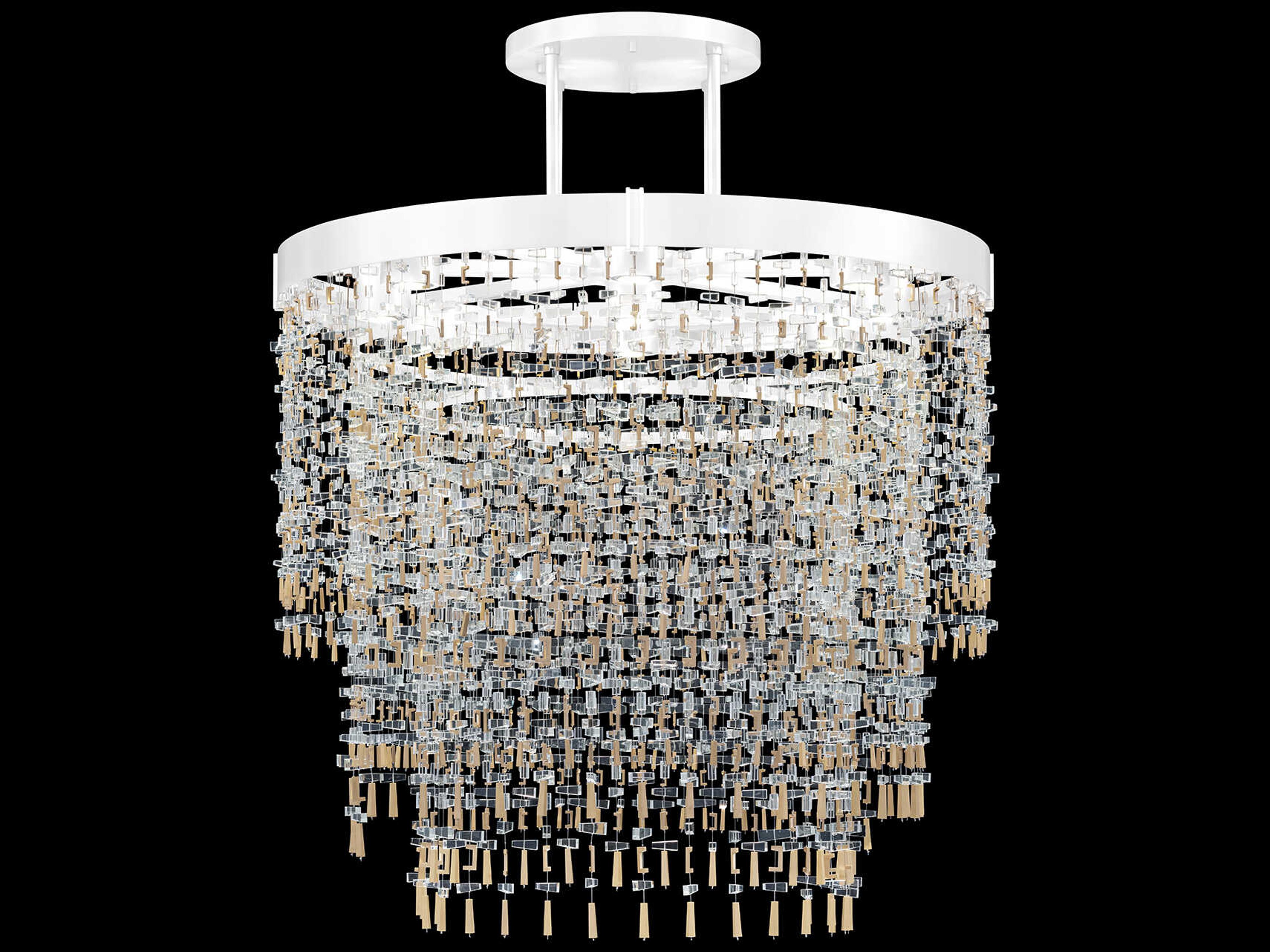 Capri 9-Light White Gloss Round Pendant