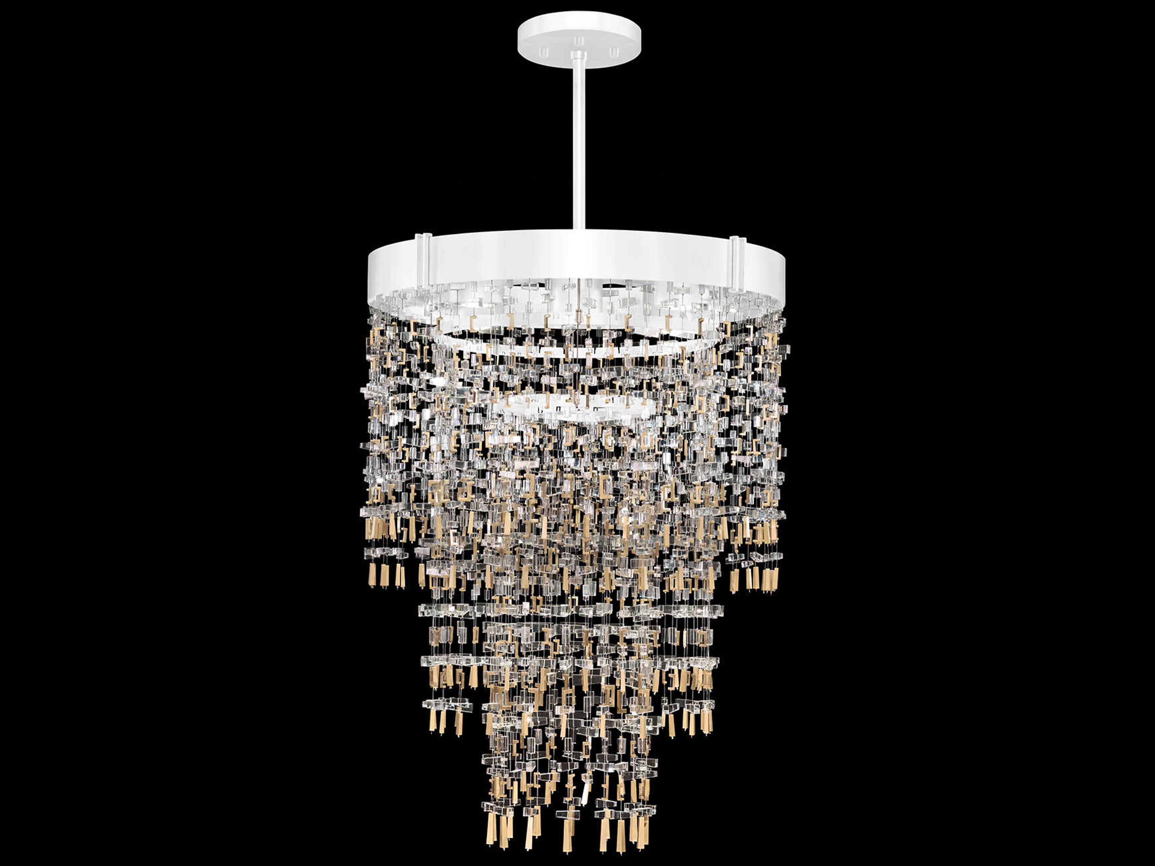 Capri 5-Light White Gloss Round Pendant