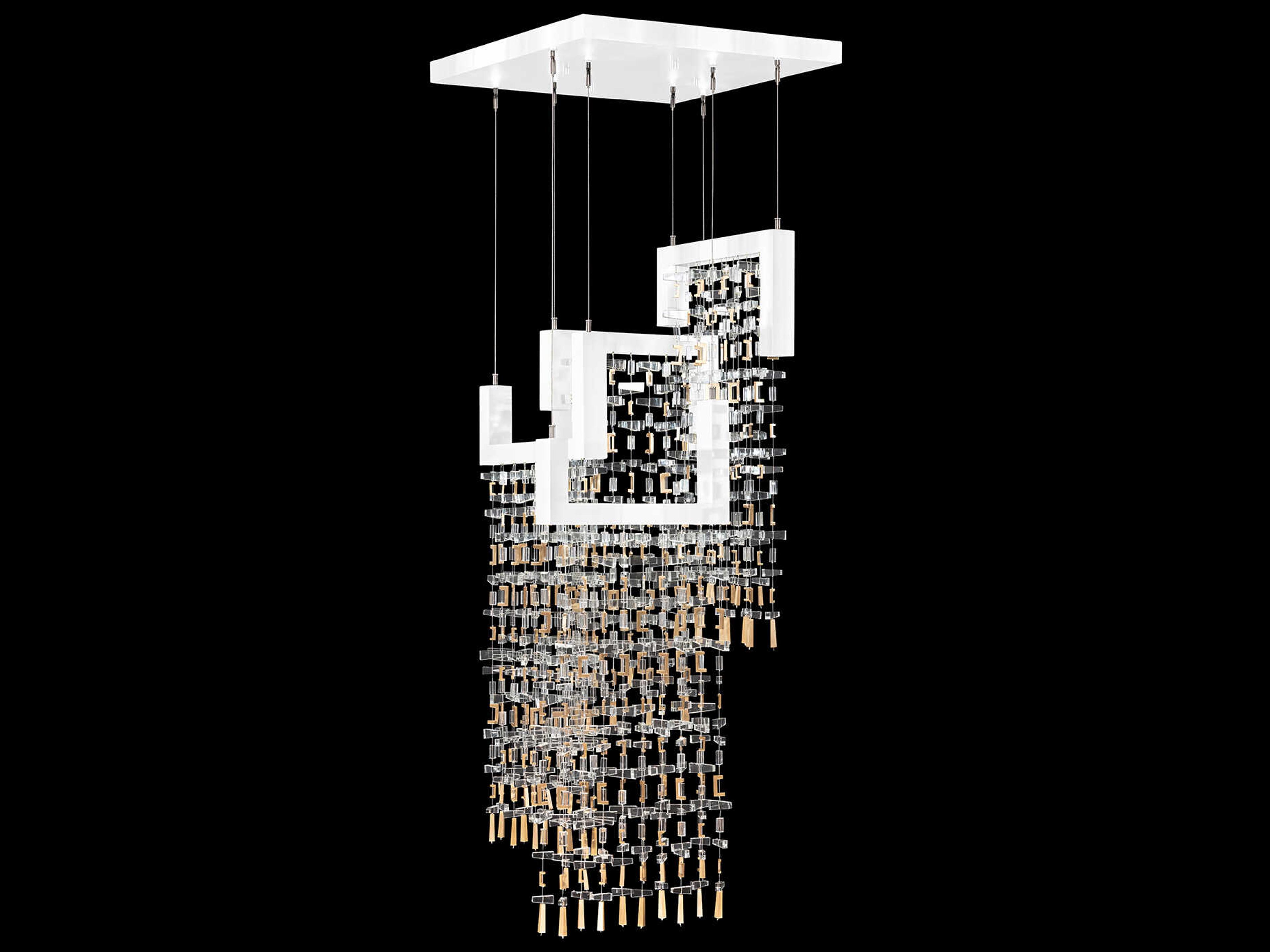 Fine Art Handcrafted Lighting Capri 10-Light White Gloss Pendant