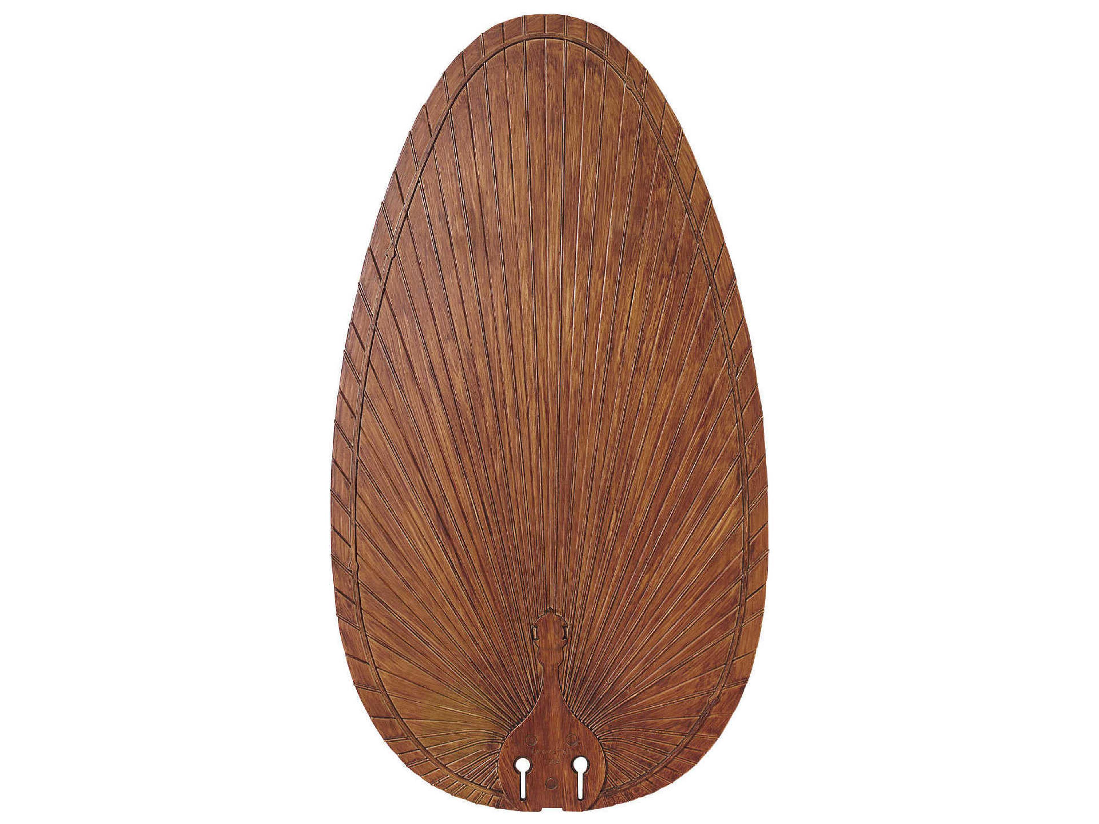 Palm / Red 22" Narrow Oval Leaf Fan Blade Set of 5