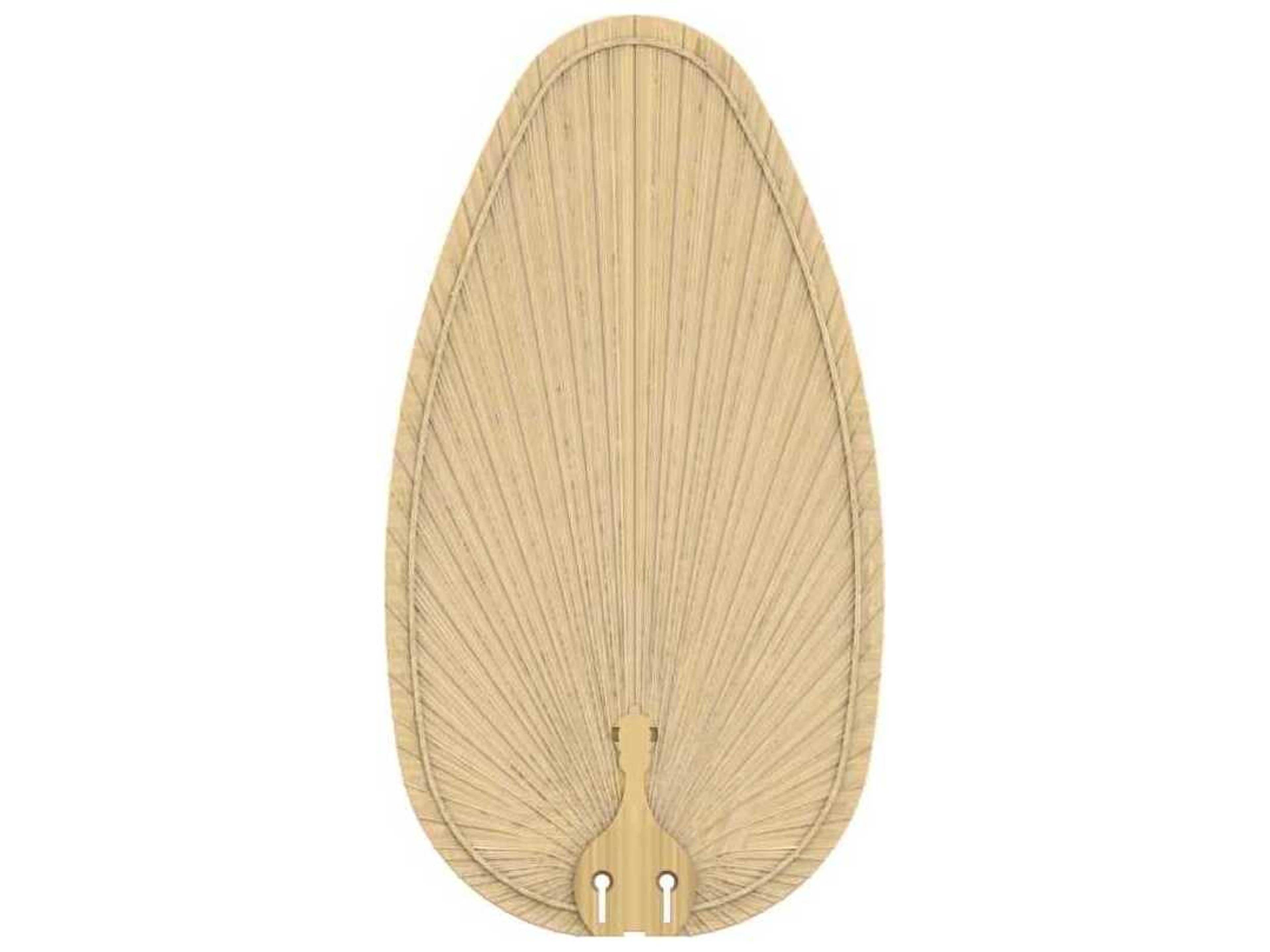 Islander Natural Narrow Oval Palm Blade Set of 5