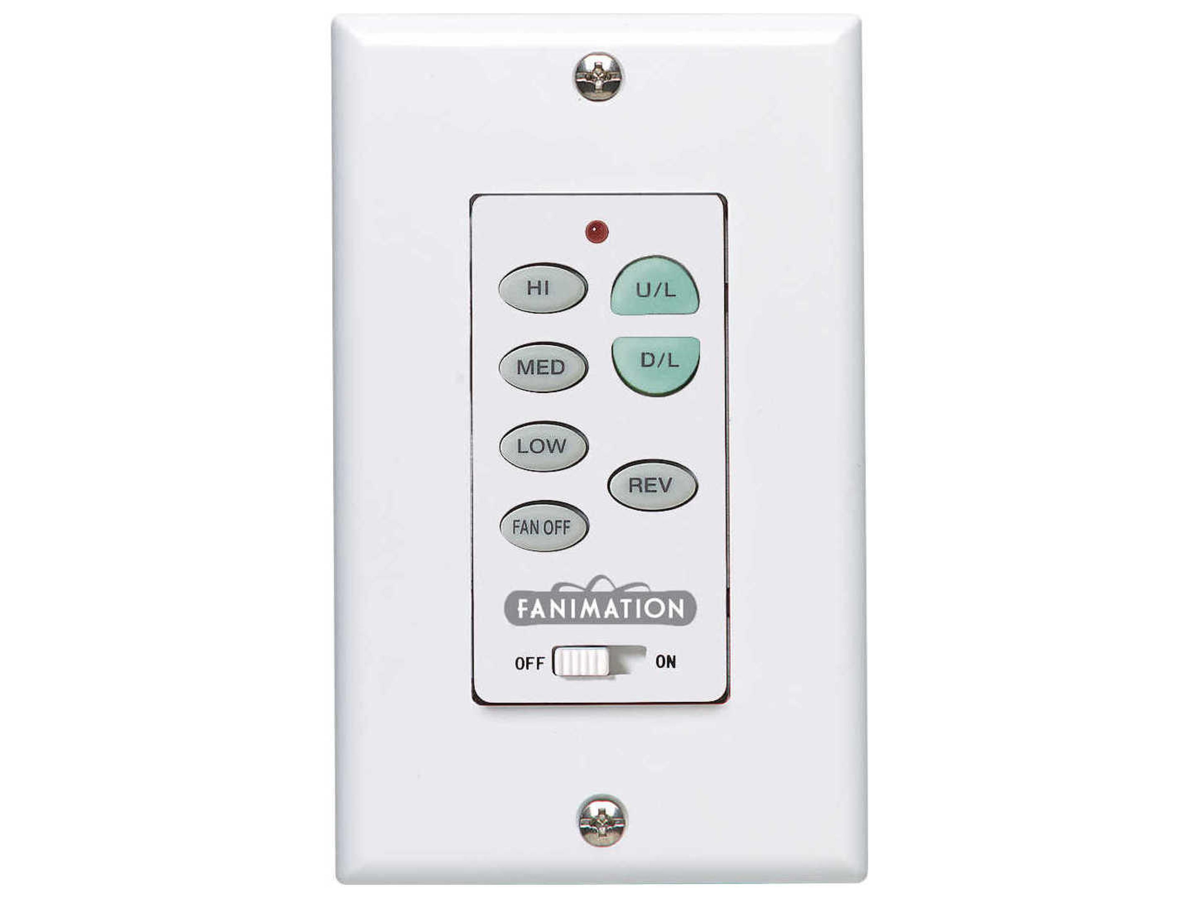 Fan Speed and Light Reversing Wall Control