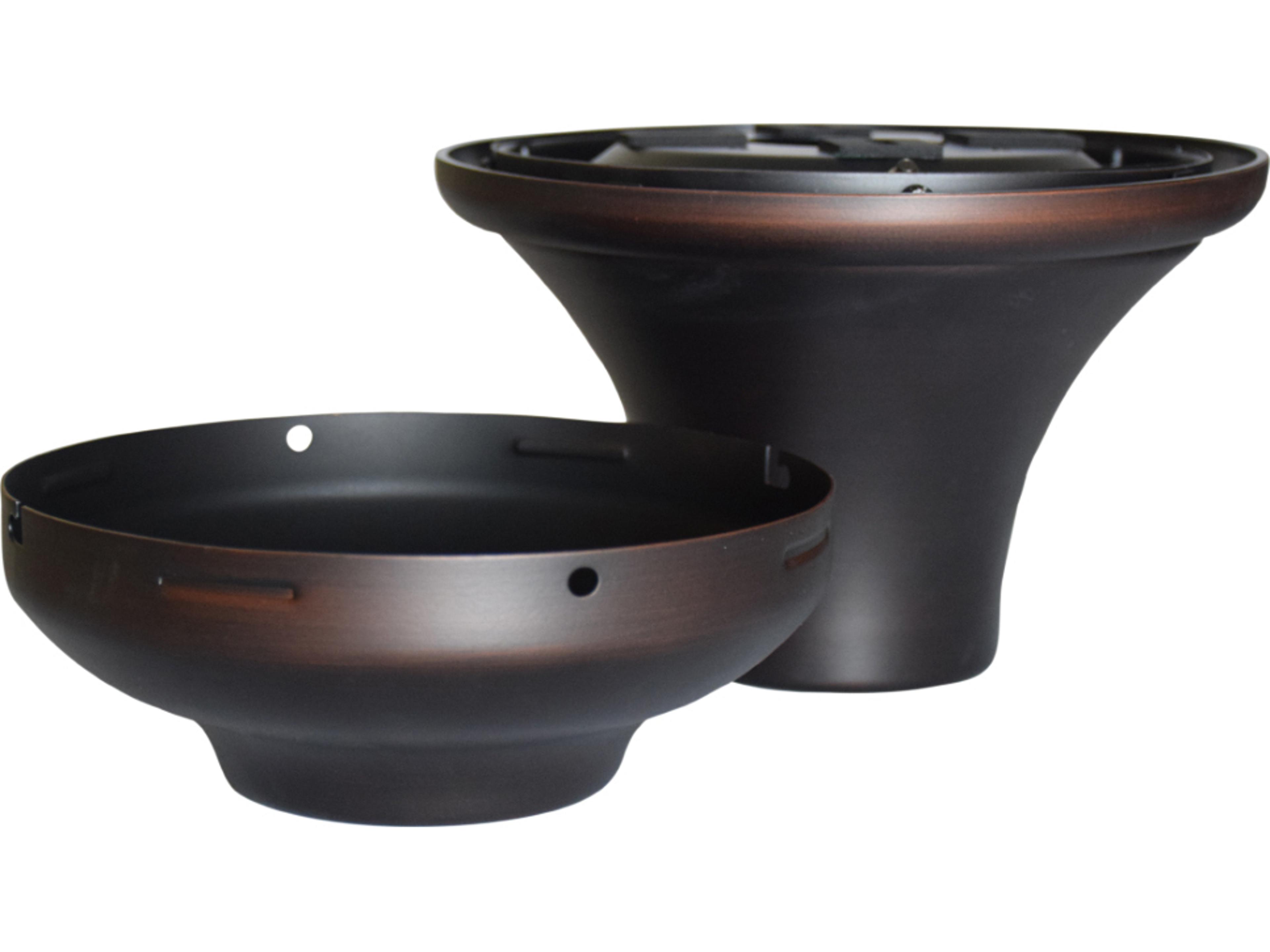 Ceiling Fan Close to Ceiling Kit - Dark Bronze - Wet Rated