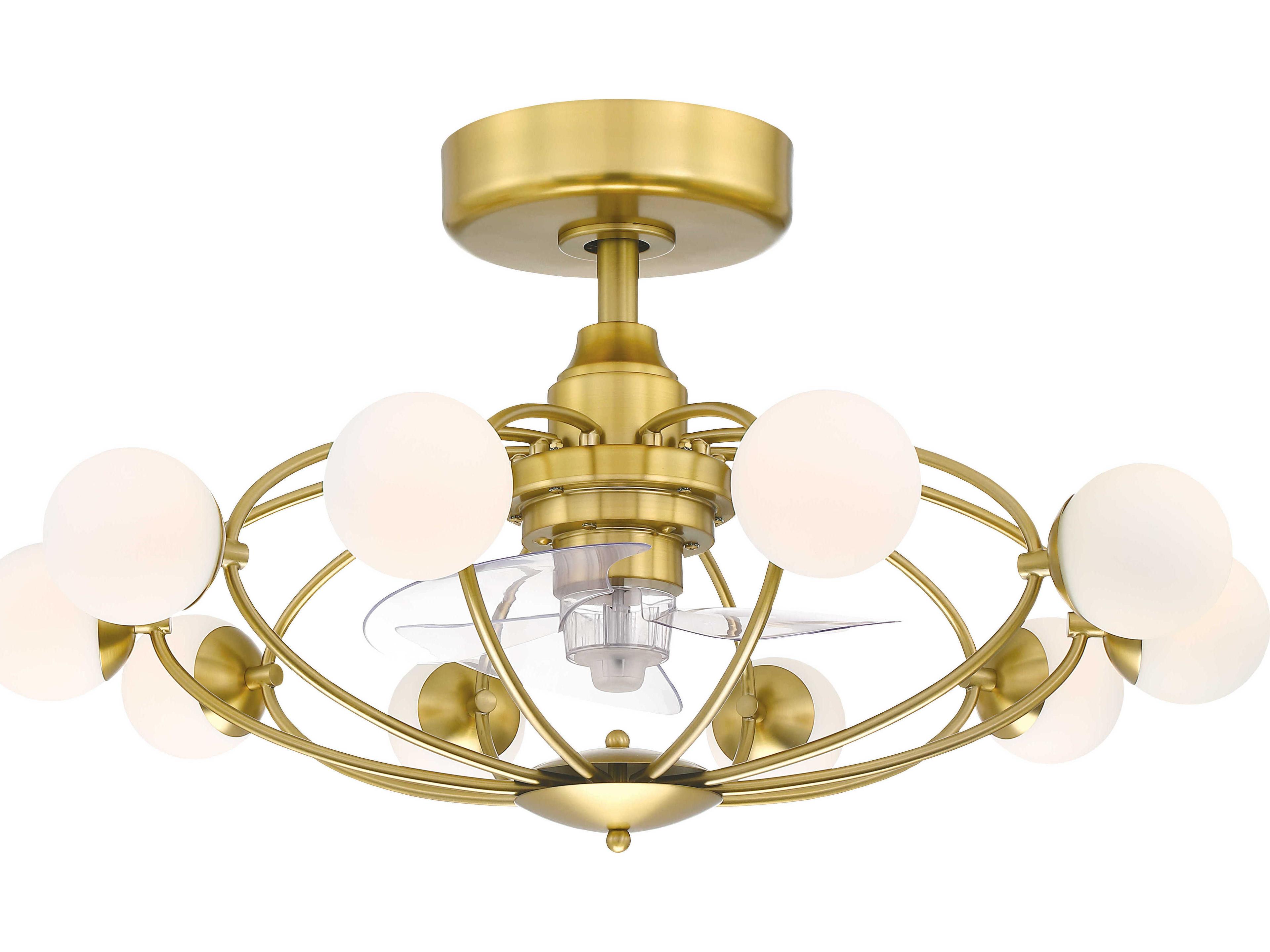 Kerring Fandelier in Brushed Satin Brass