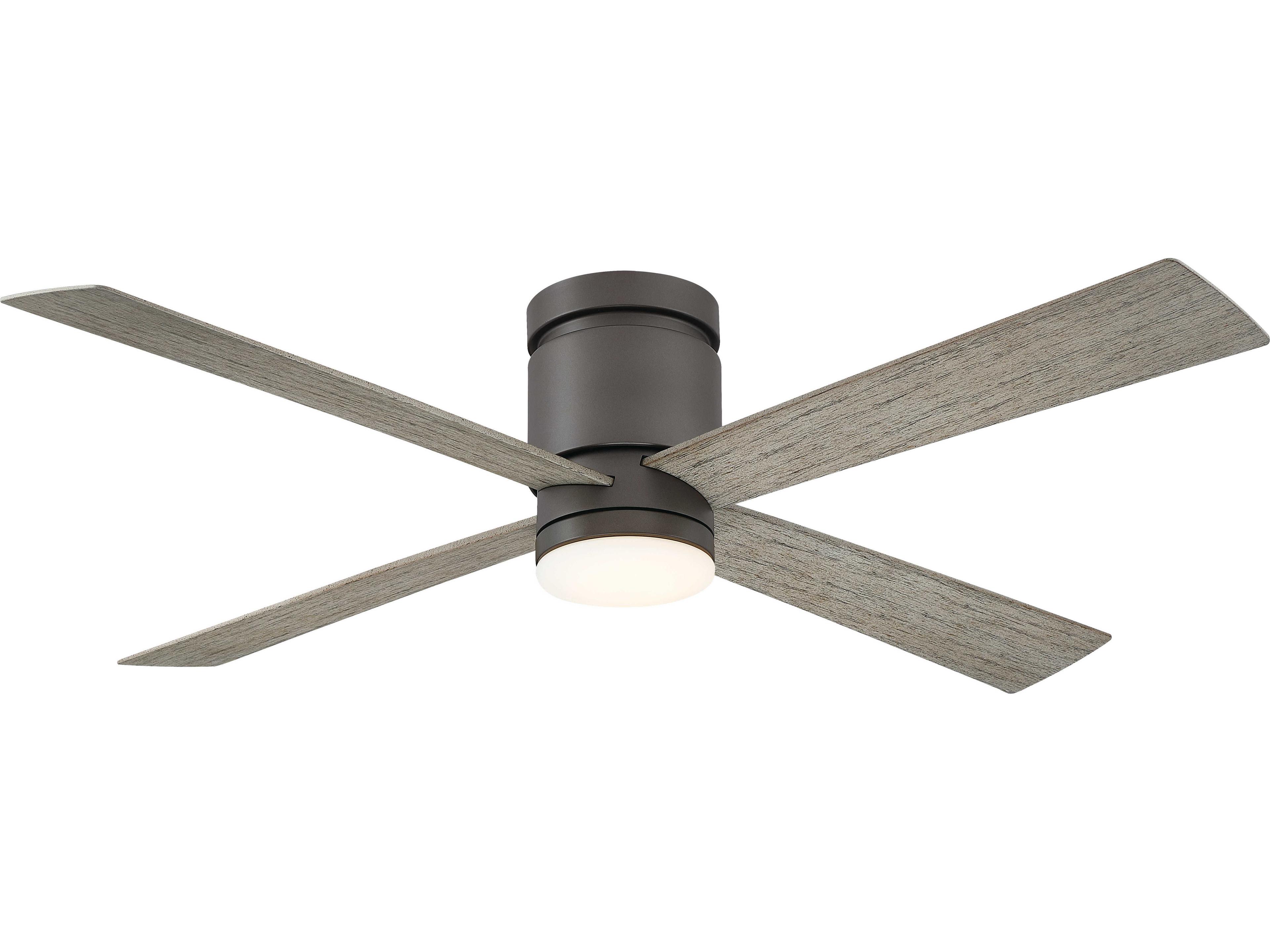 Kwartet 52 inch Outdoor Ceiling Fan Modern Flush Mount