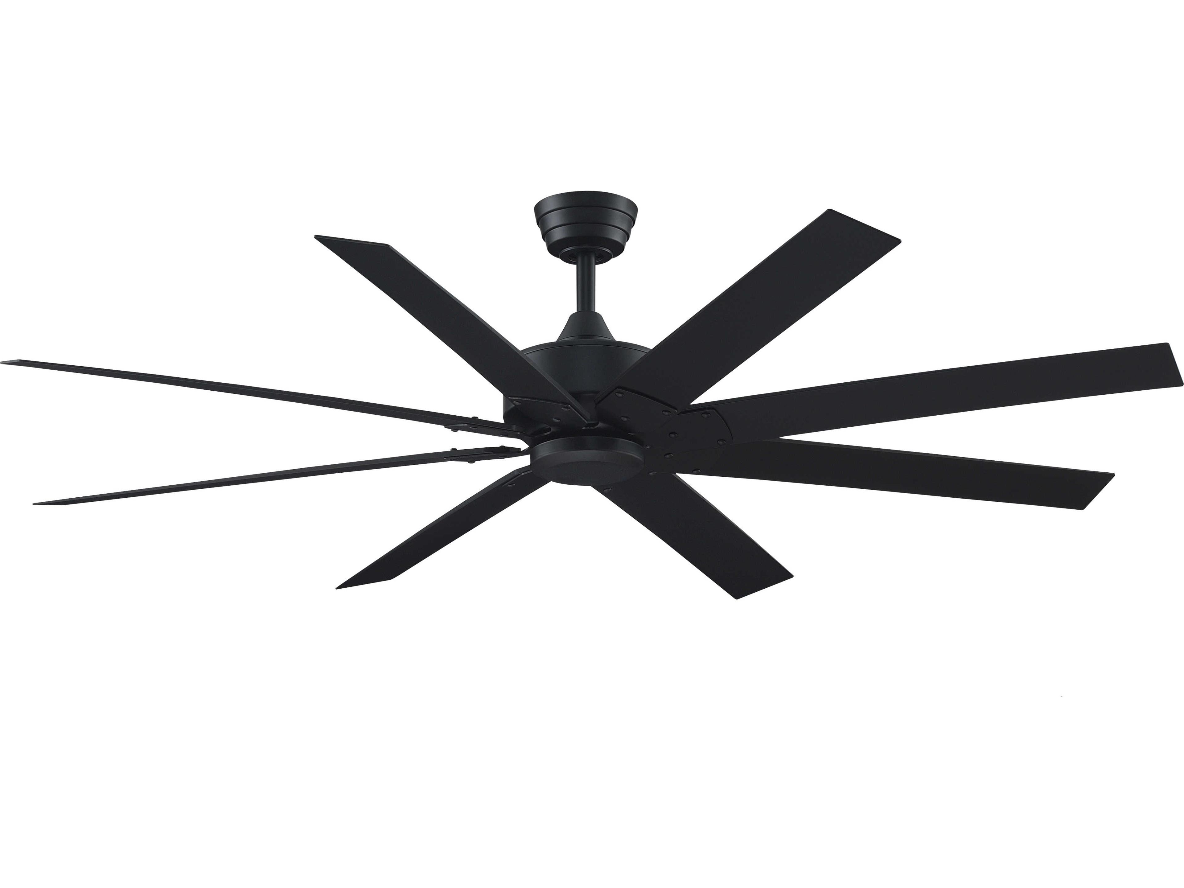 Levon Custom Ceiling Fan Motor Black Damp-Rated