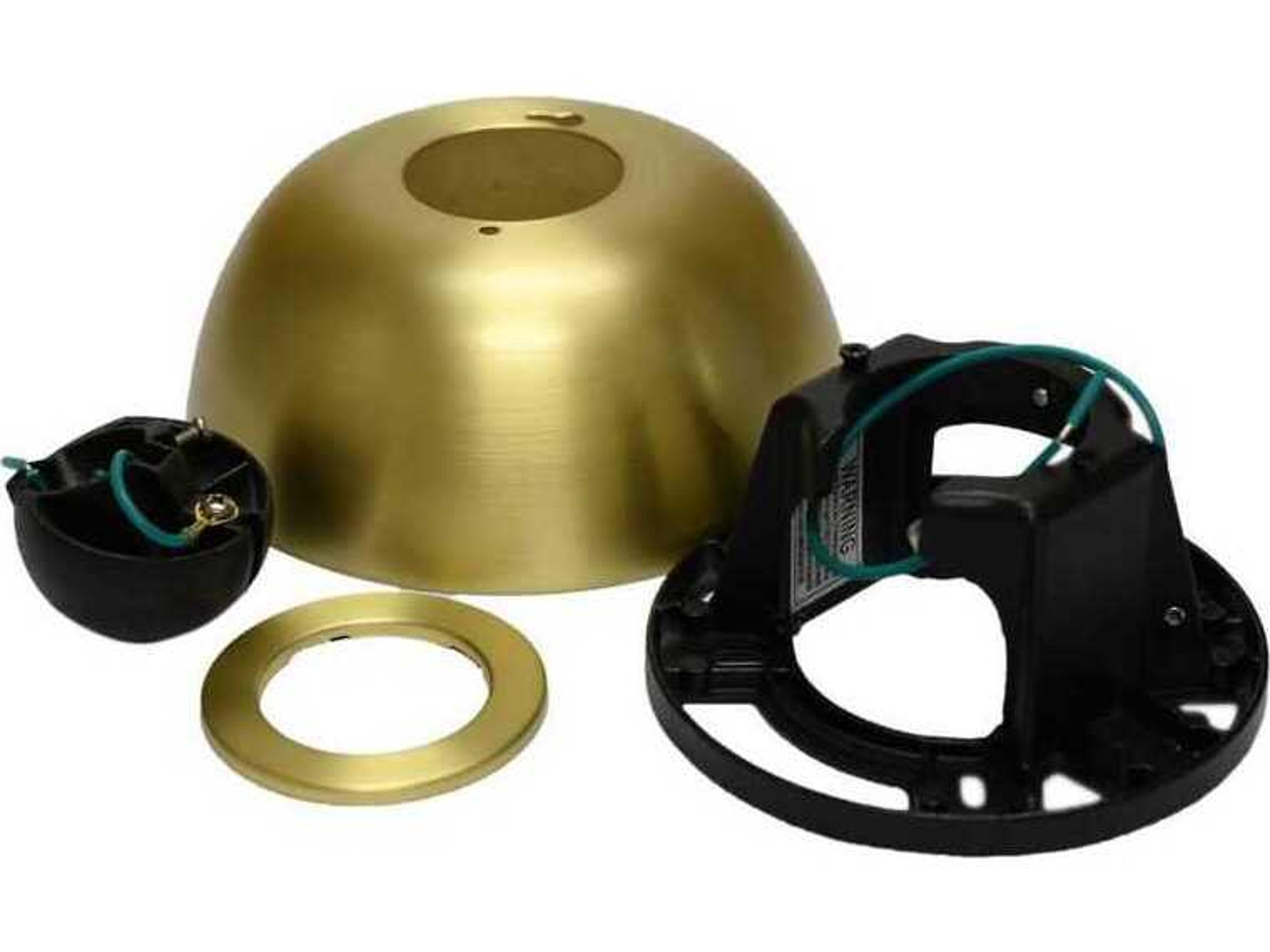 Accessory Ceiling Fan Sloped Ceiling Kit - 1-inch - Brushed Satin Brass