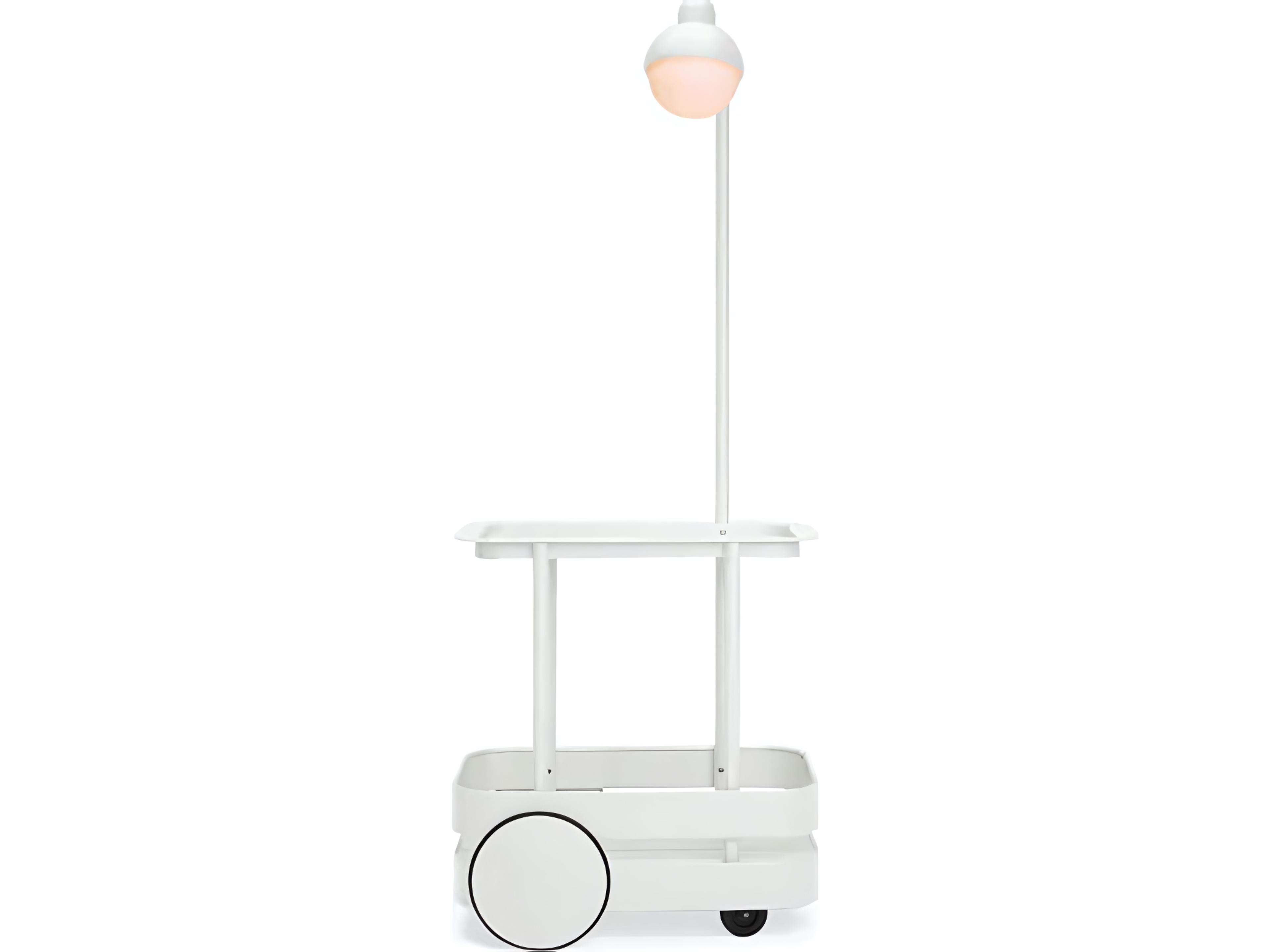 Fatboy Outdoor Jolly Trolley Lighted Bar Cart in Light Grey