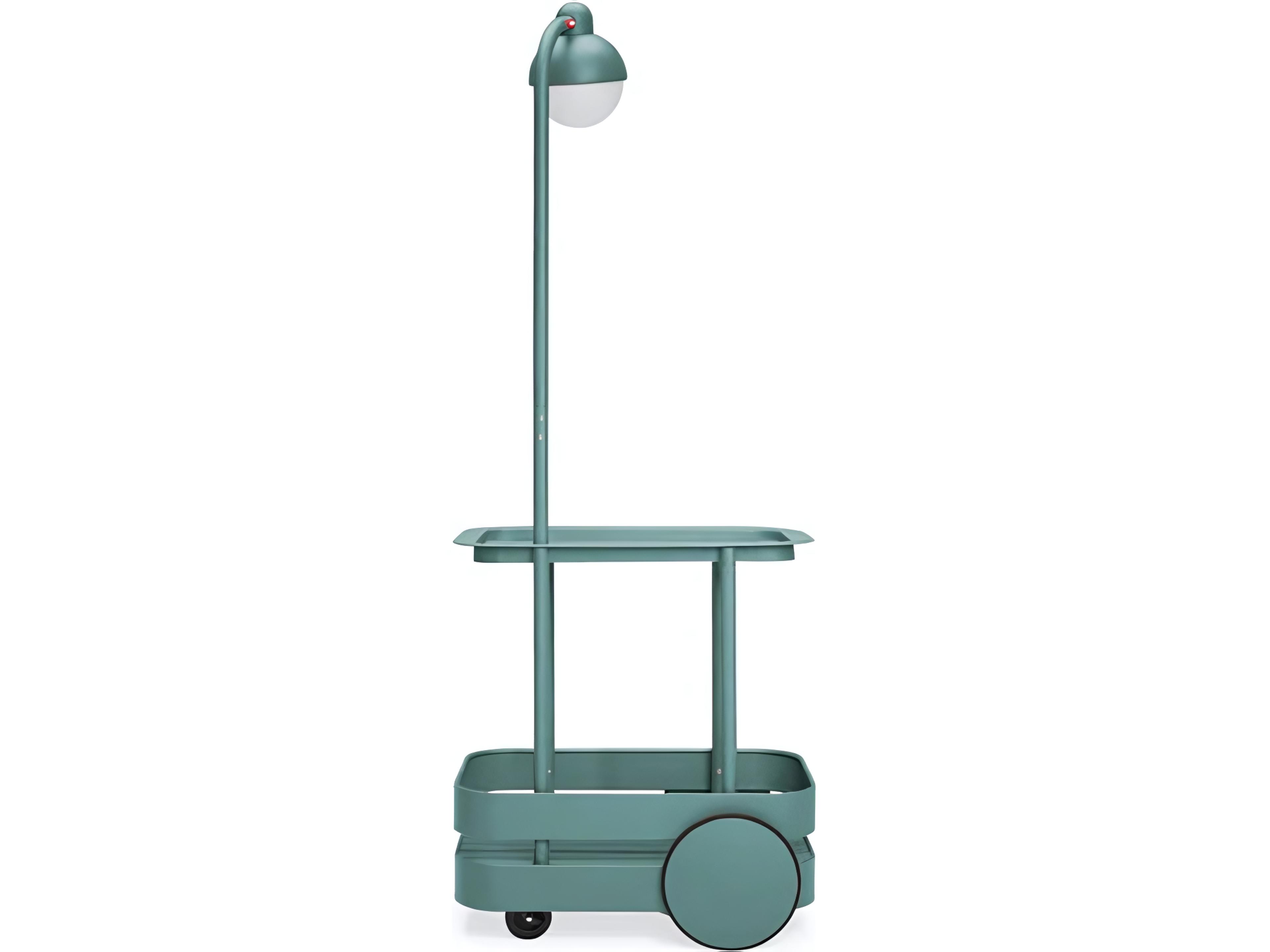 Fatboy Outdoor Jolly Trolley Lighted Bar Cart in Dark Sage