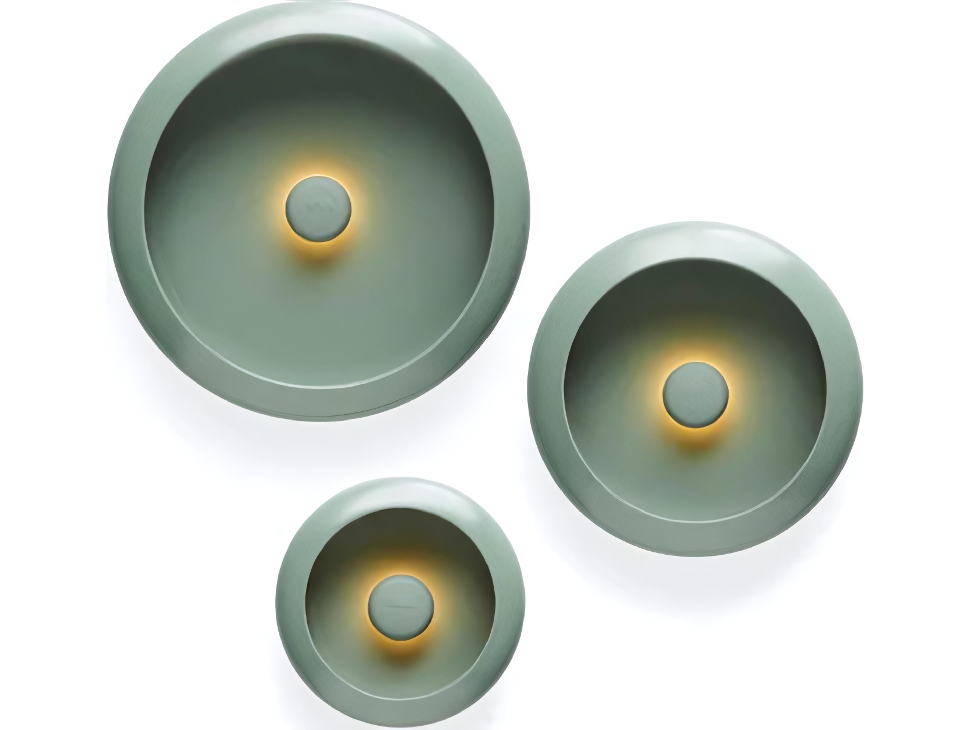 Oloha Trio Wireless Hanging Lamp Bowl Set in Sage