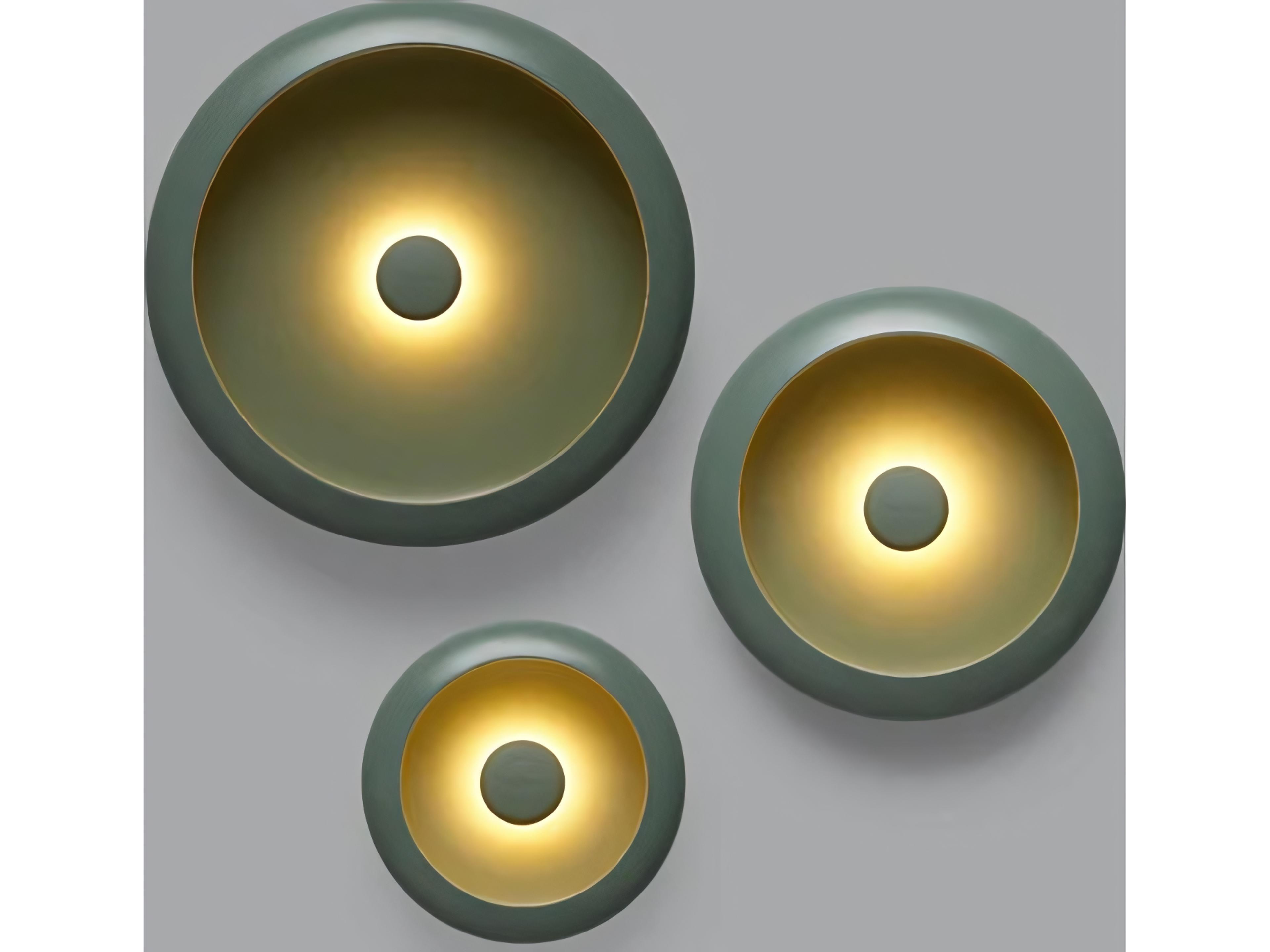 Fatboy Outdoor Oloha Trio Wireless Hanging Lamp Bowl Set in Sage