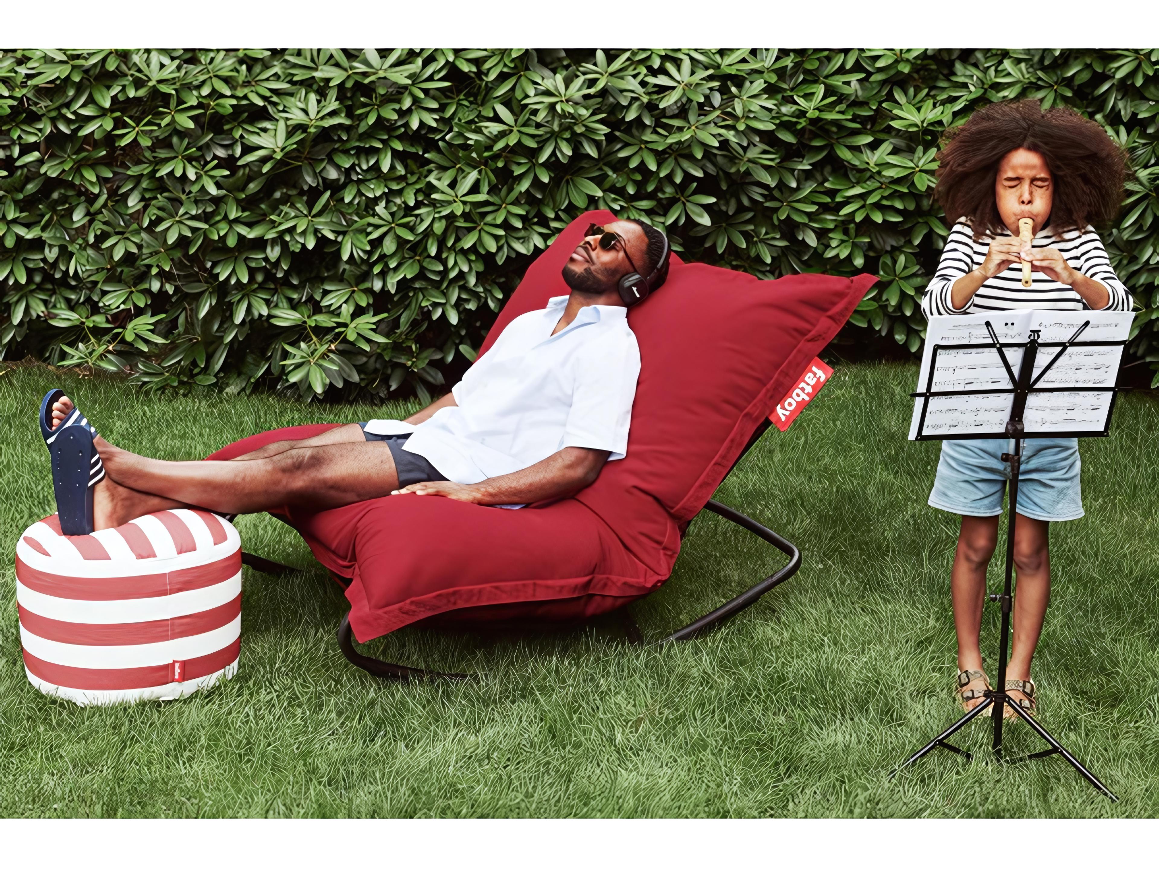 Fatboy Outdoor Original Slim Bean Bag Chair in Red