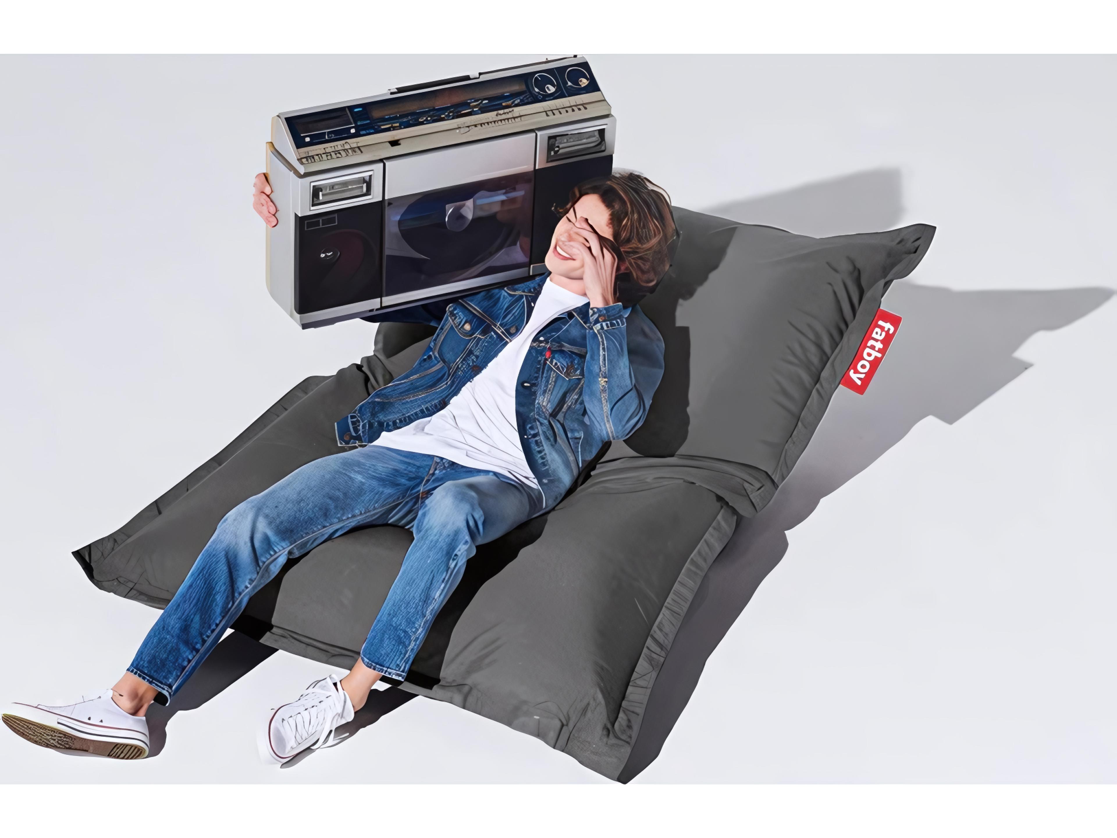 Fatboy Outdoor Original Slim Bean Bag Chair in Rock Grey