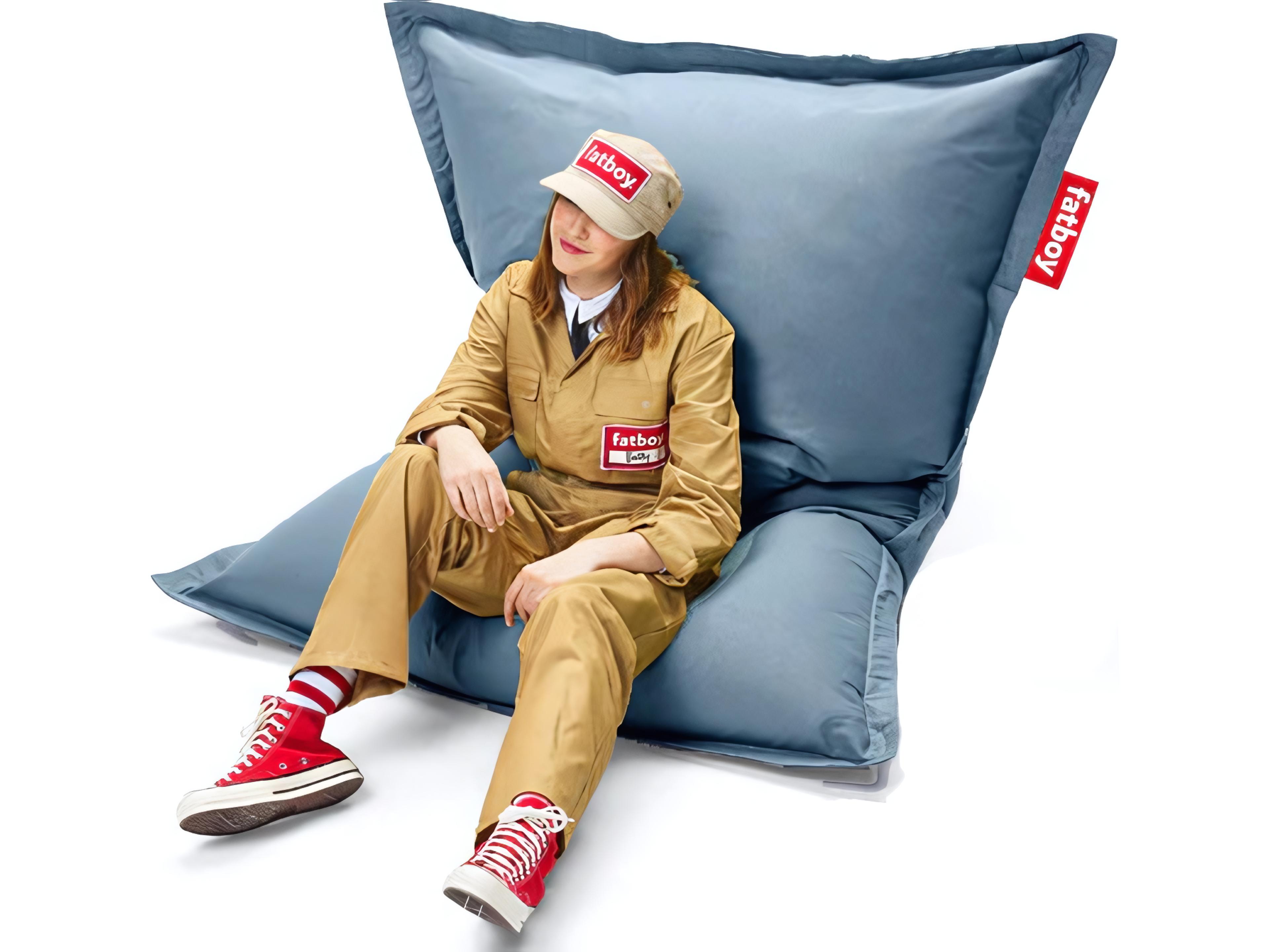 Fatboy Outdoor Original Slim Bean Bag Chair in Storm Blue