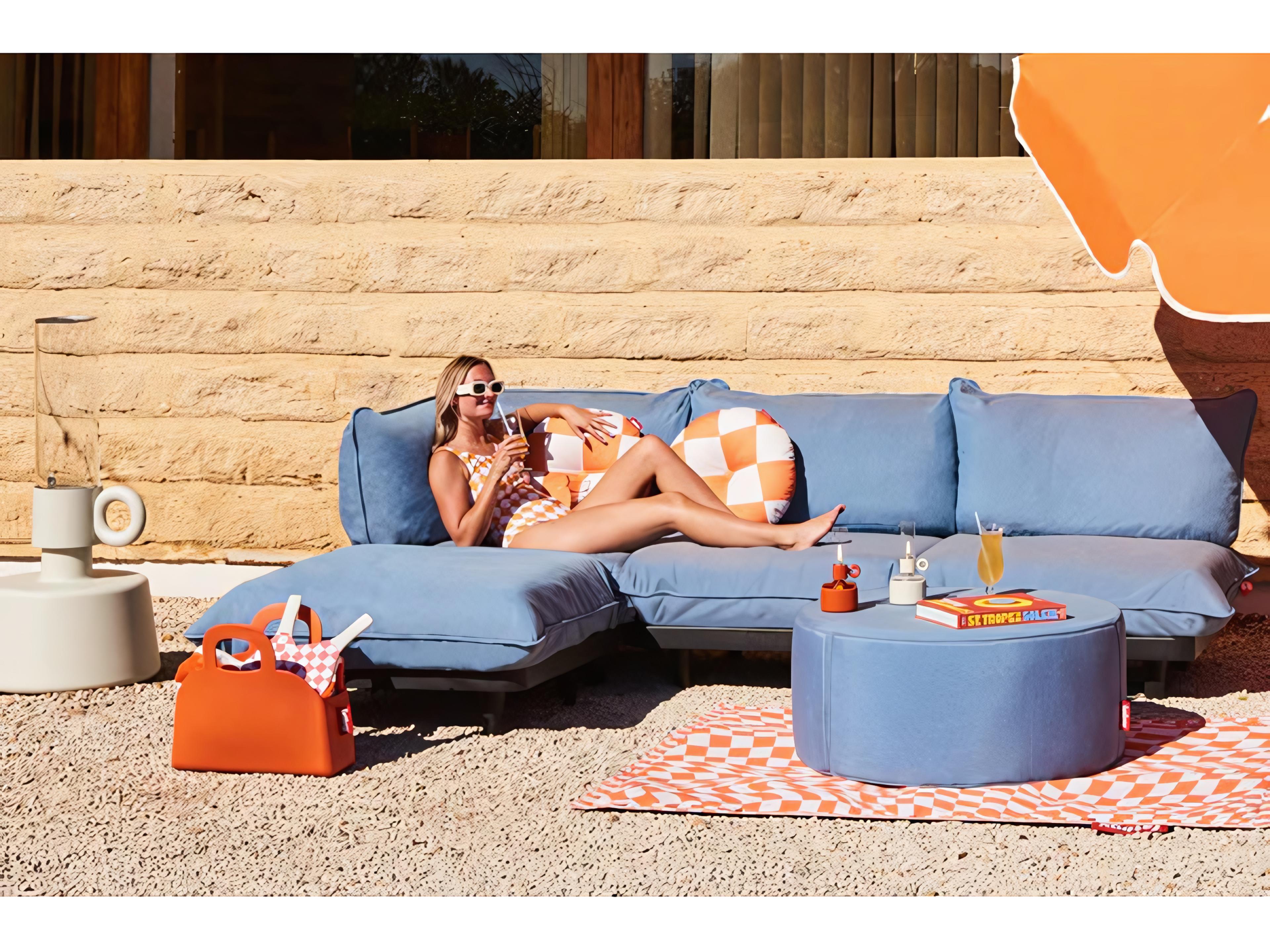 Fatboy Outdoor Paletti Large Lounge Set in Storm Blue