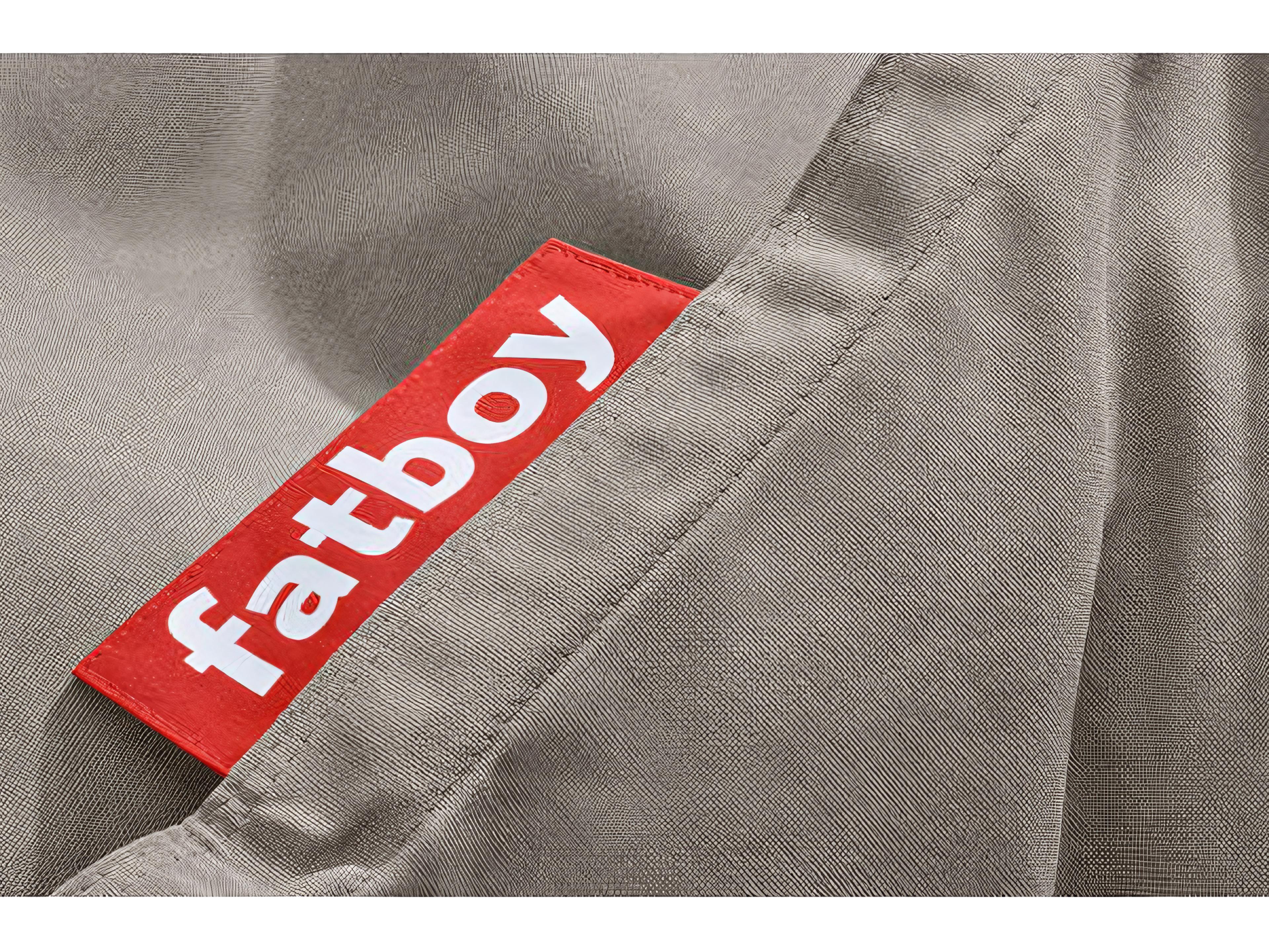 Fatboy Outdoor Original Bean Bag Chair Rock 'n Roll Rocker Bundle in Grey Taupe