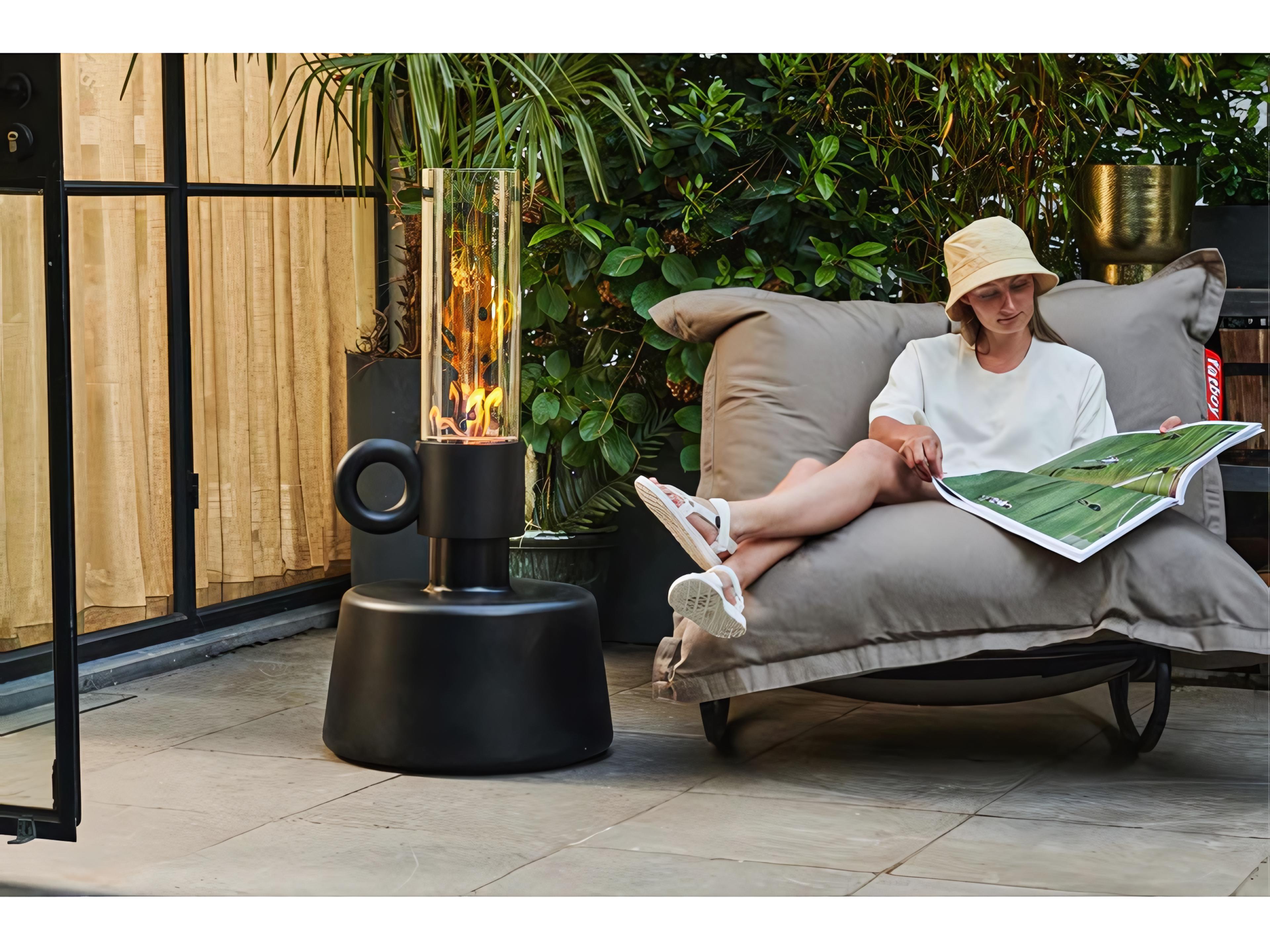 Fatboy Outdoor Original Bean Bag Chair Rock 'n Roll Rocker Bundle in Grey Taupe