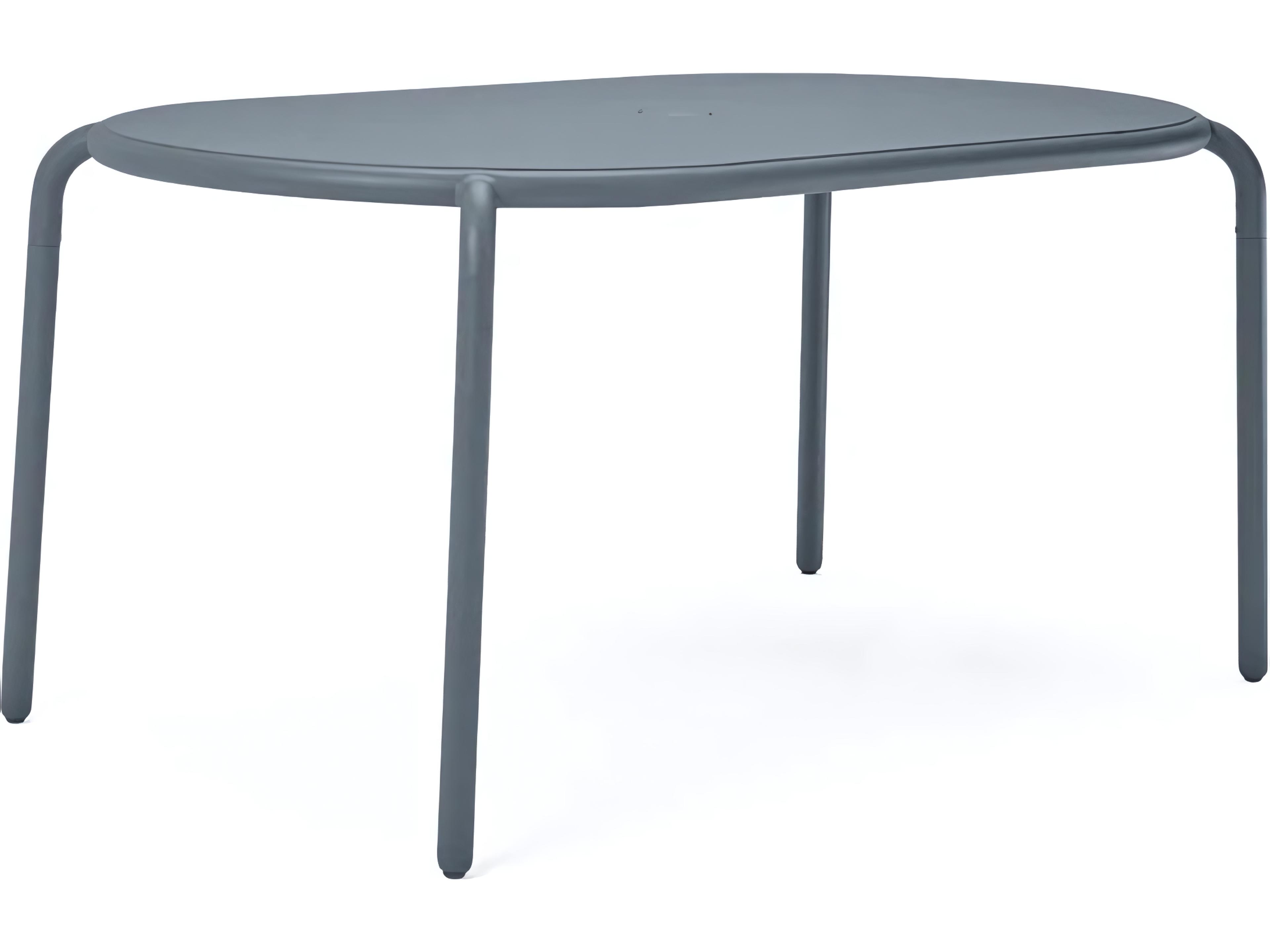 Toni Tavolo 63"W x 35 Oval Dining Table in Elephant