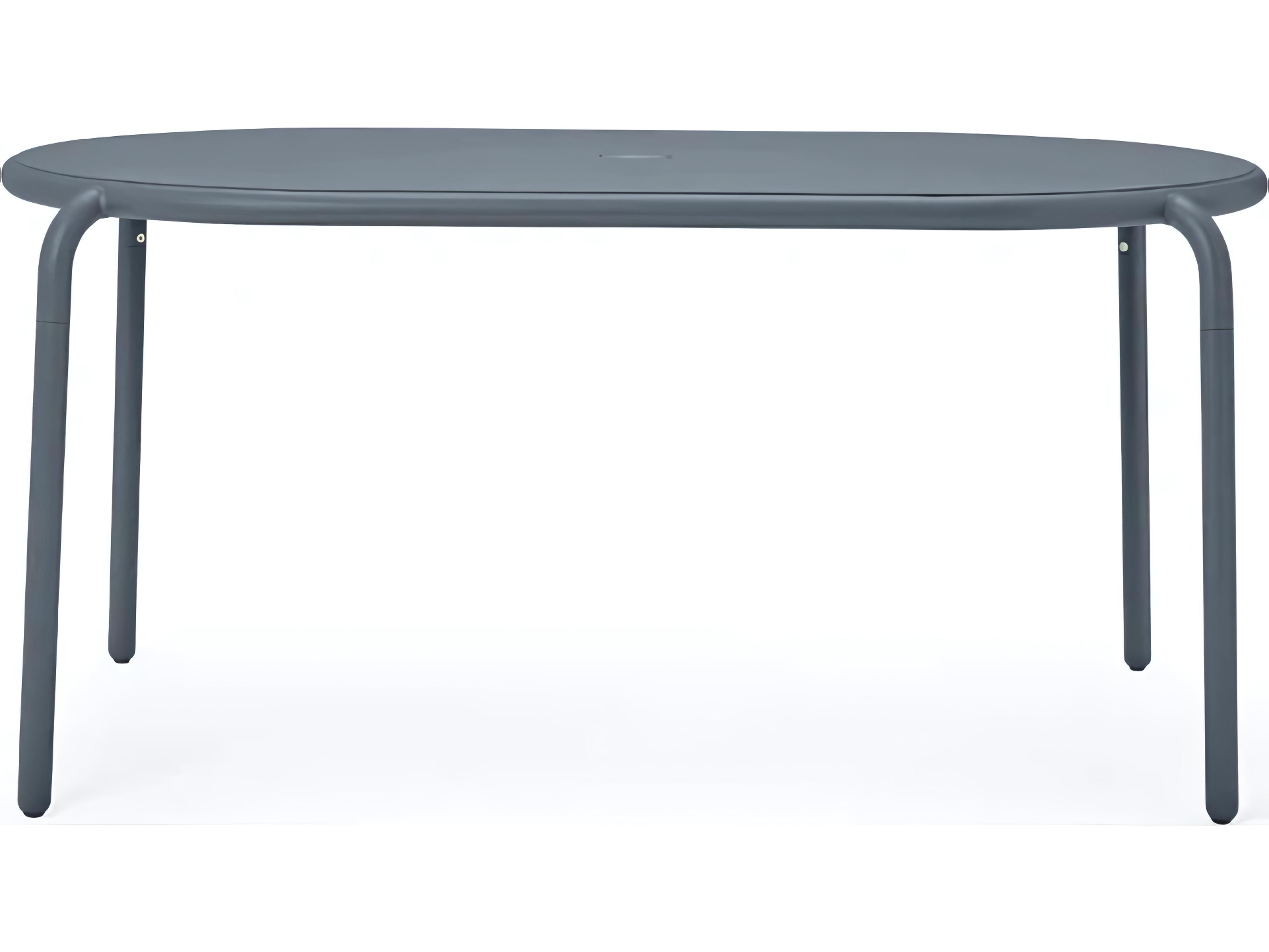 Fatboy Outdoor Toni Tavolo 63"W x 35 Oval Dining Table in Elephant
