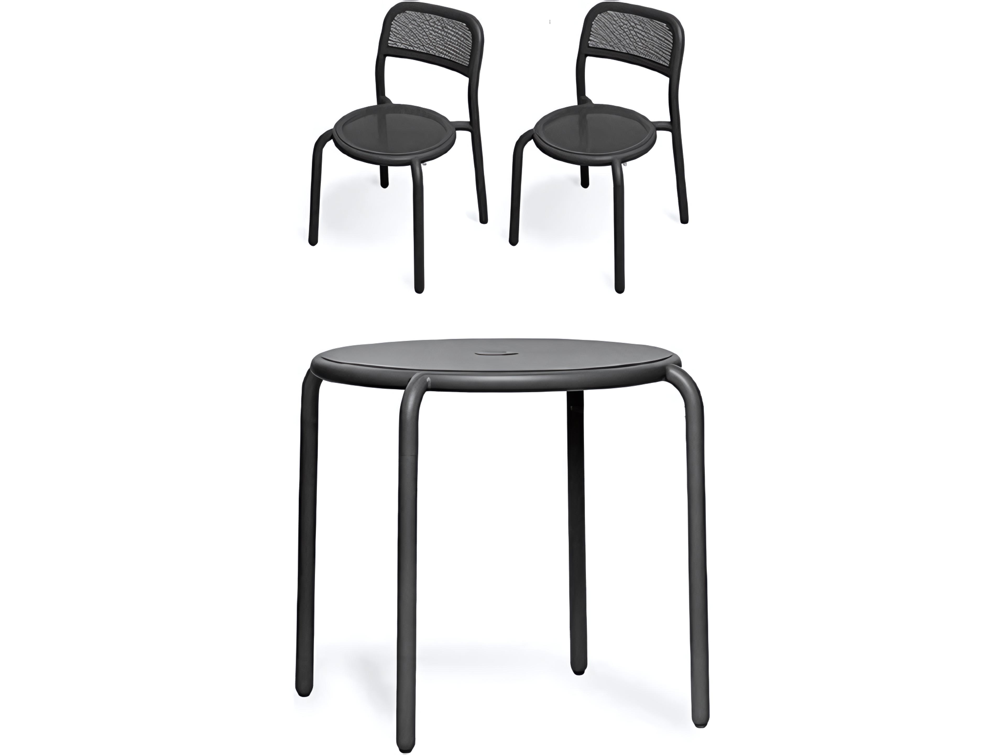 Toni Bistro Set in Anthracite