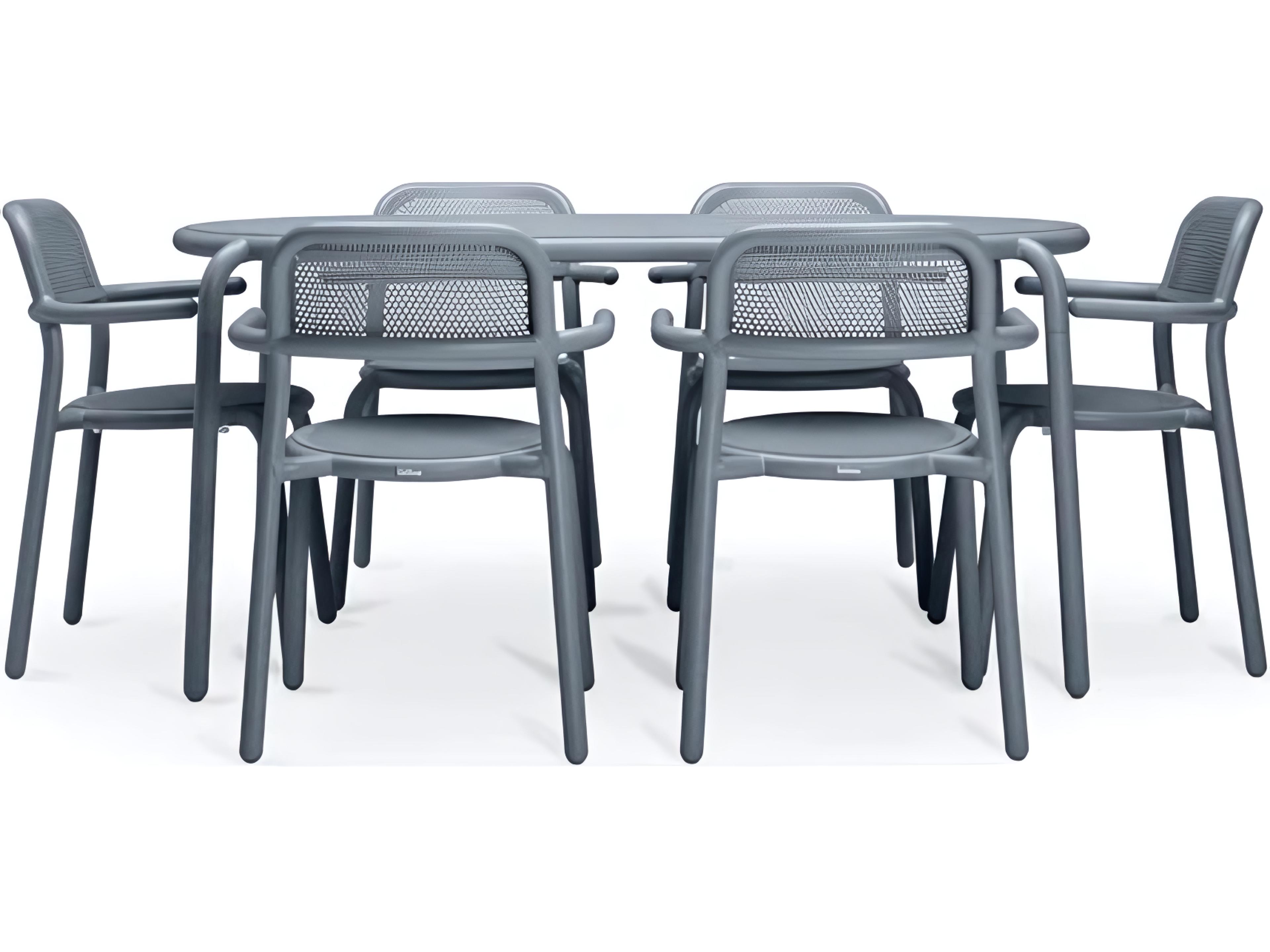 Fatboy Outdoor Toni Tavolo Dining Set with Armchairs in Elephant