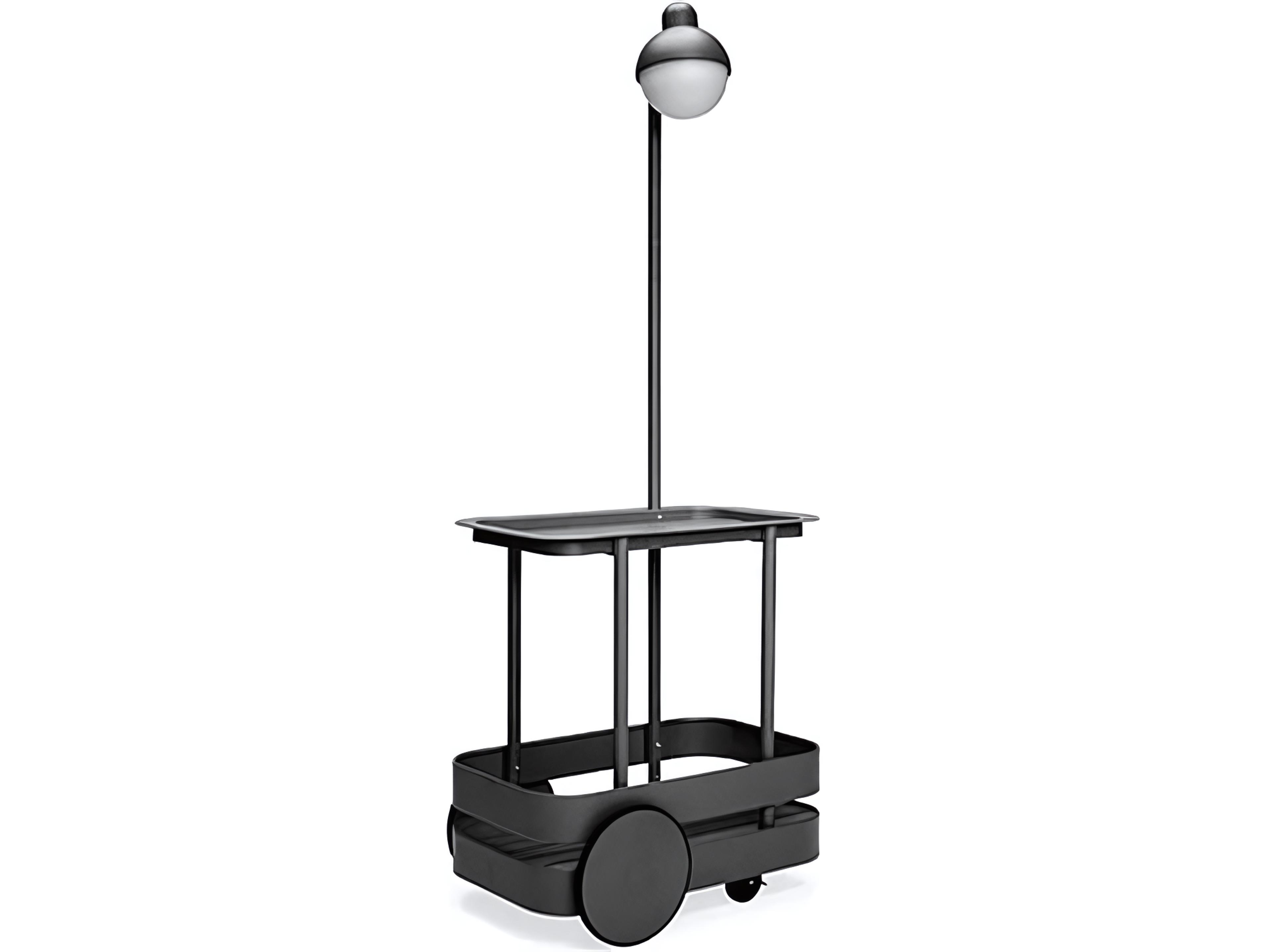 Fatboy Outdoor Jolly Trolley Lighted Bar Cart in Anthracite
