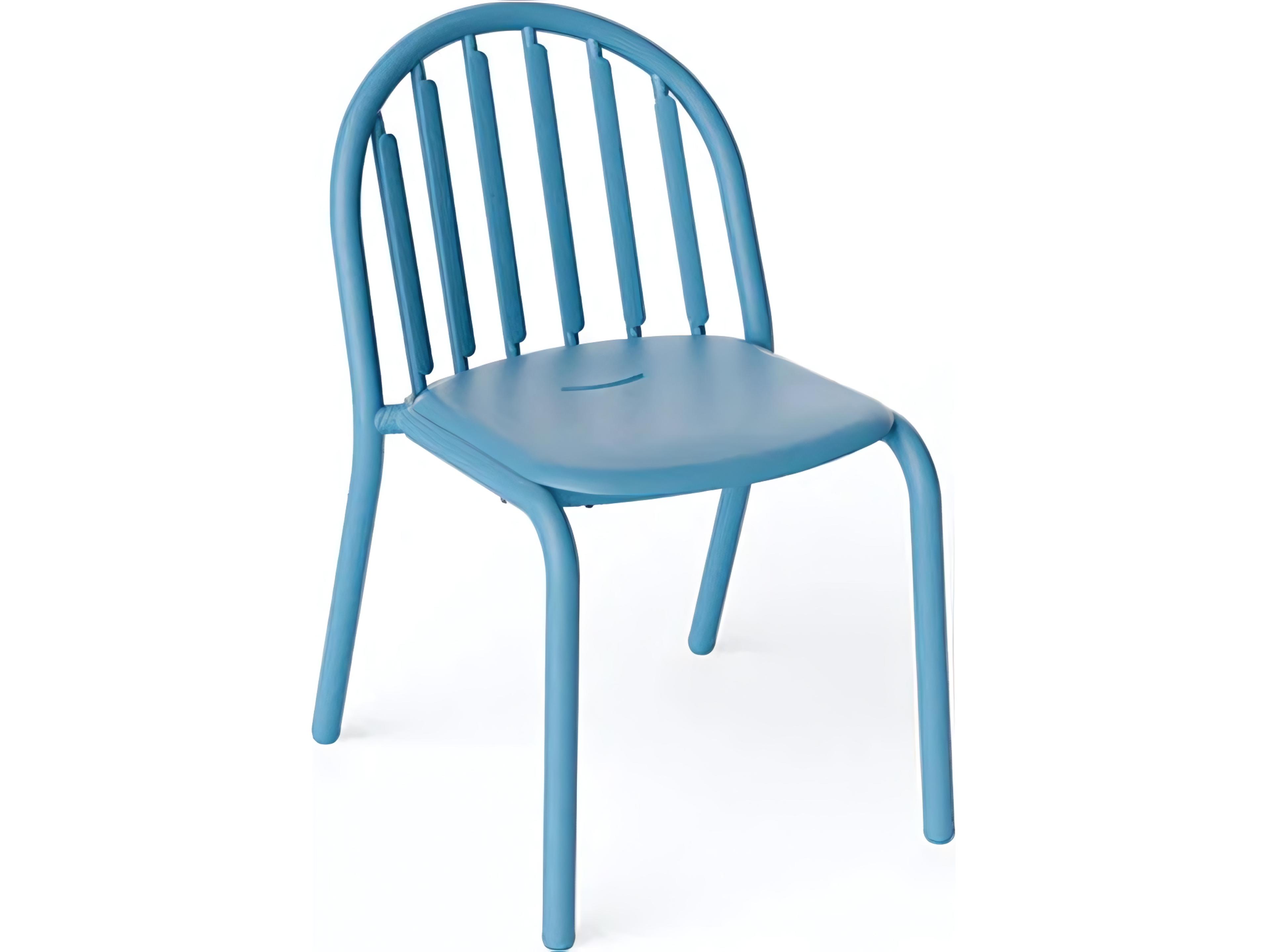 Fred's Stackable Side Chair in Wave Blue