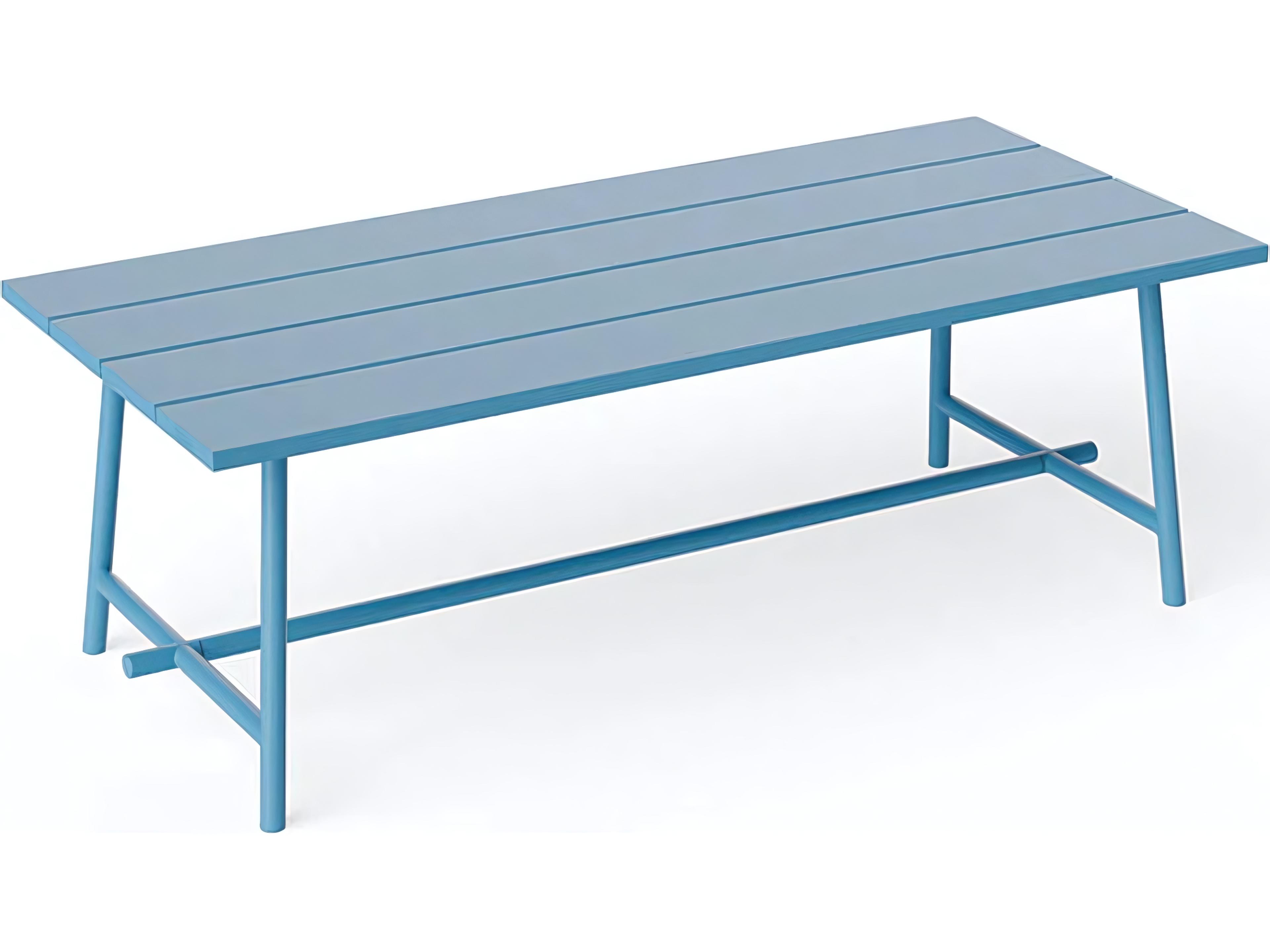 Fred's Rectangular Dining Table in Wave Blue