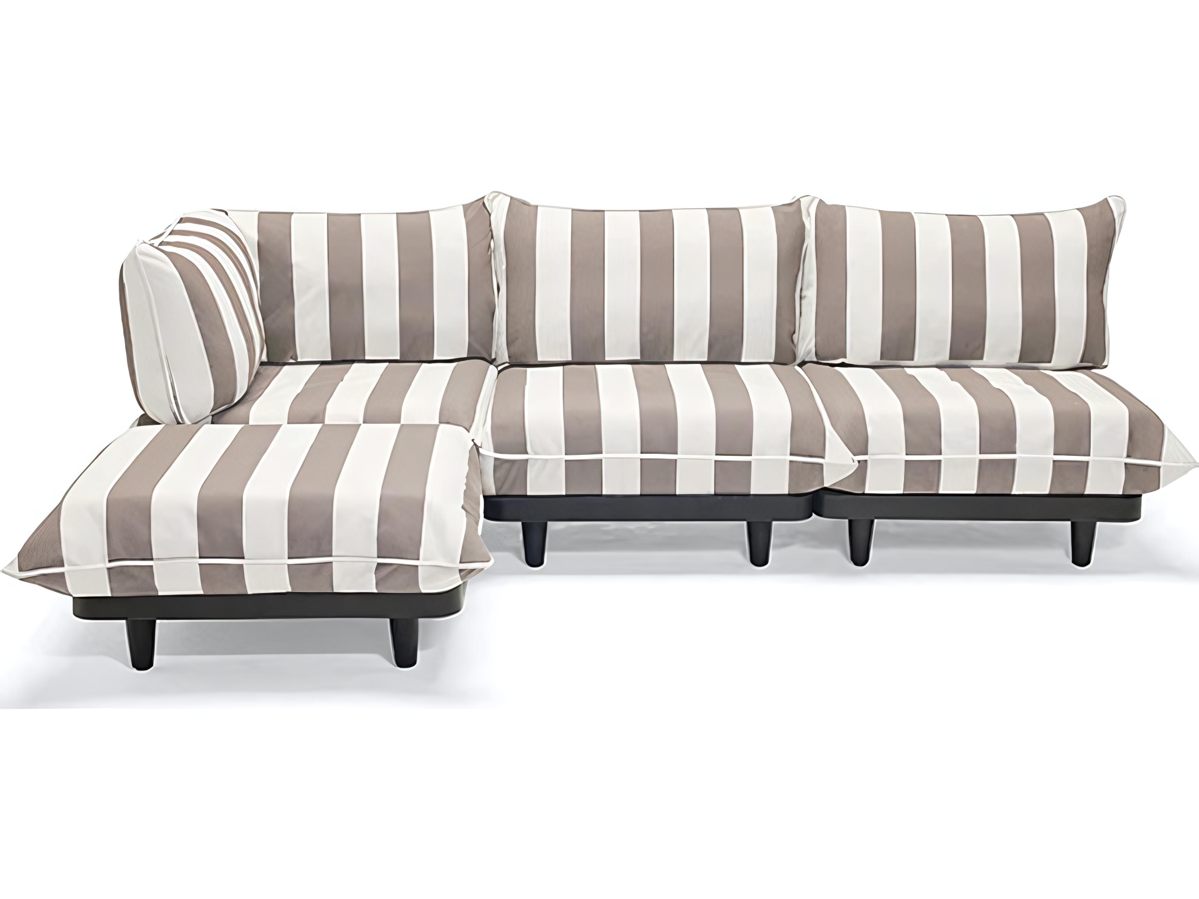 Paletti Large Lounge Set in Stripe Cacao