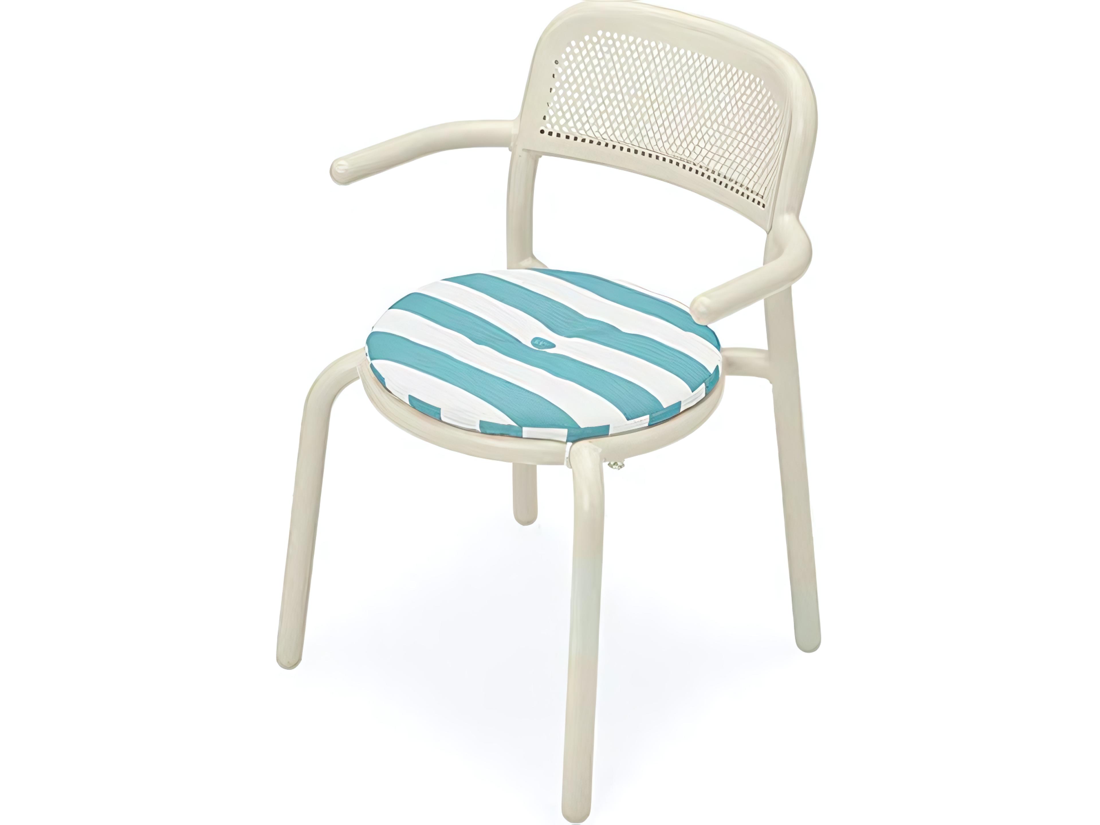 Toni Chair Pillow in Stripe Azur