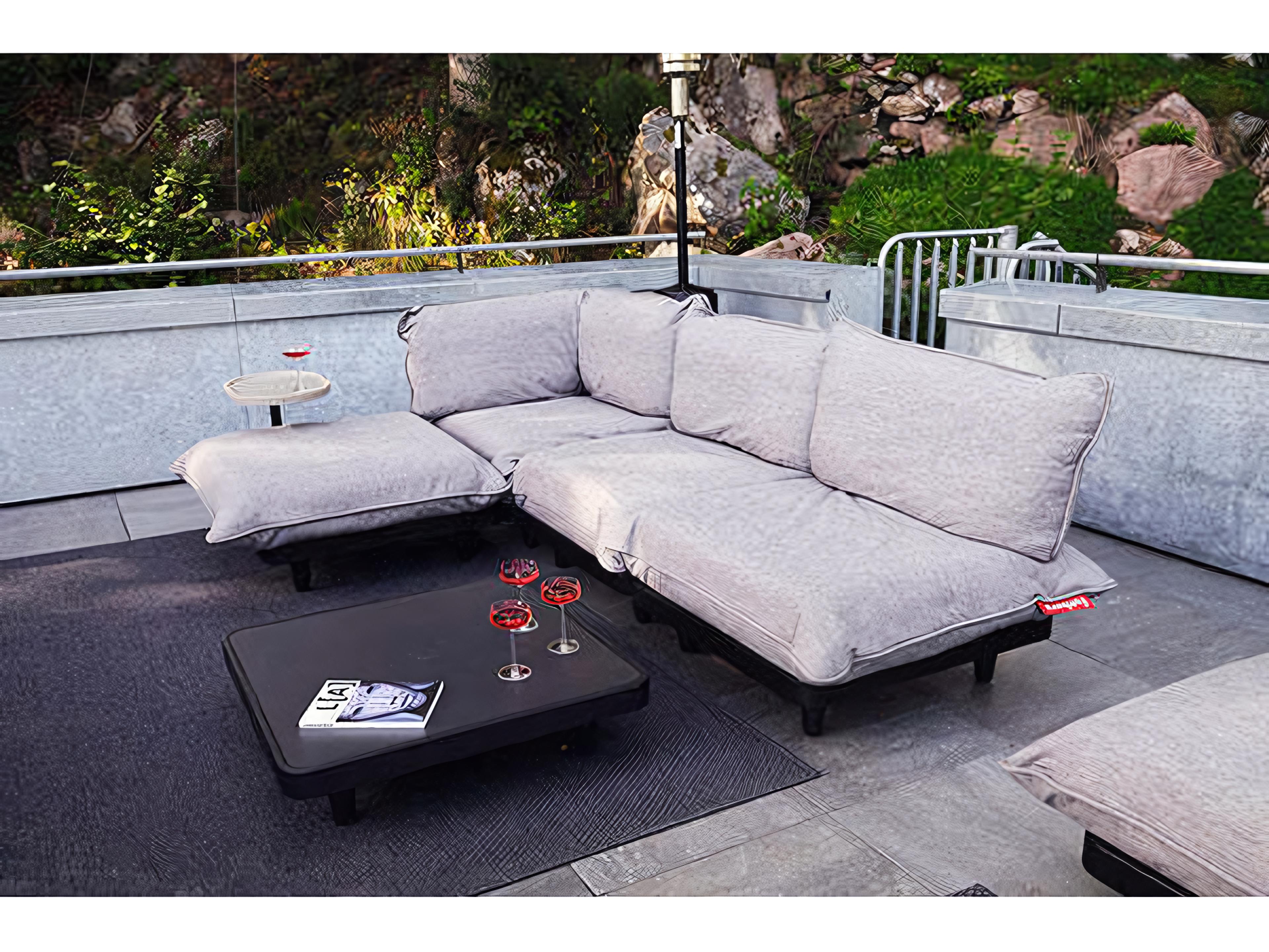 Fatboy Outdoor Paletti 35.4" Square Coffee Table in Anthracite