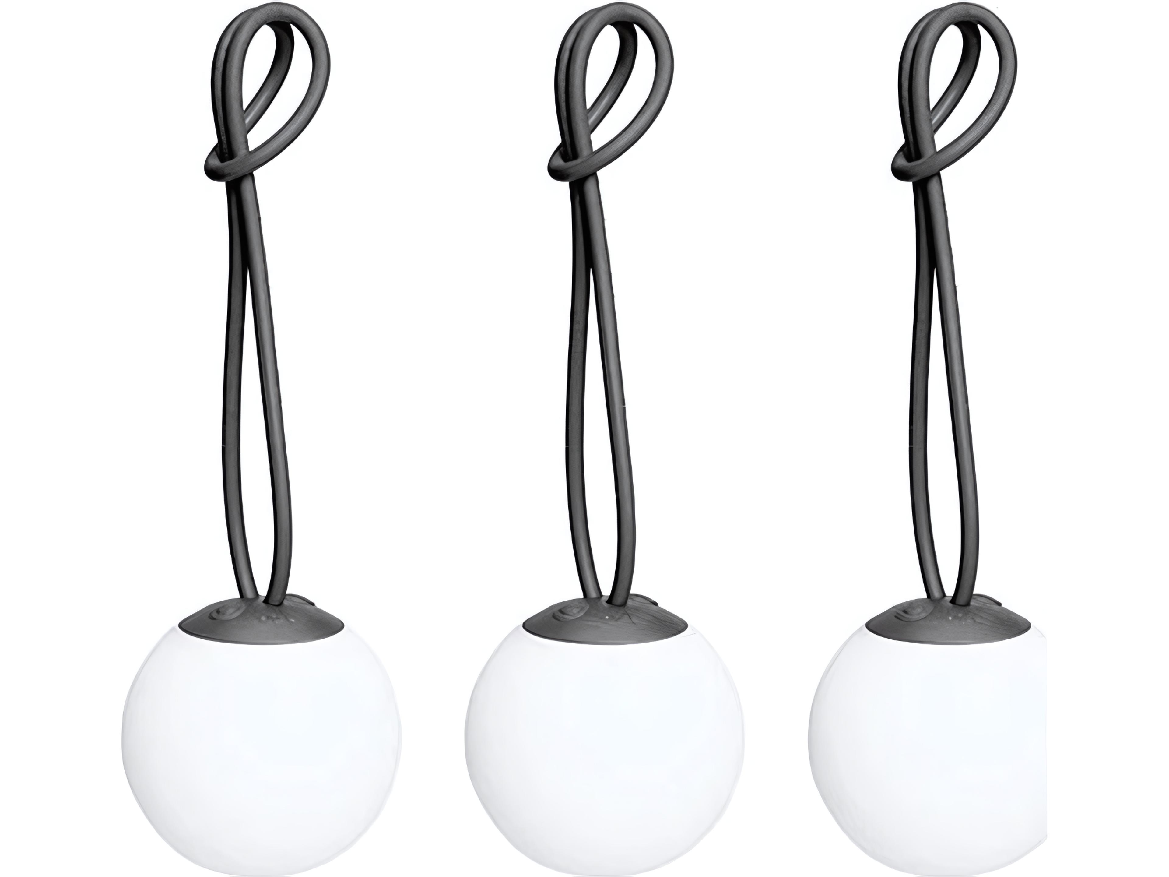 Fatboy Outdoor Bolleke Mini Hanging Lamp (Set of 3) in Anthracite