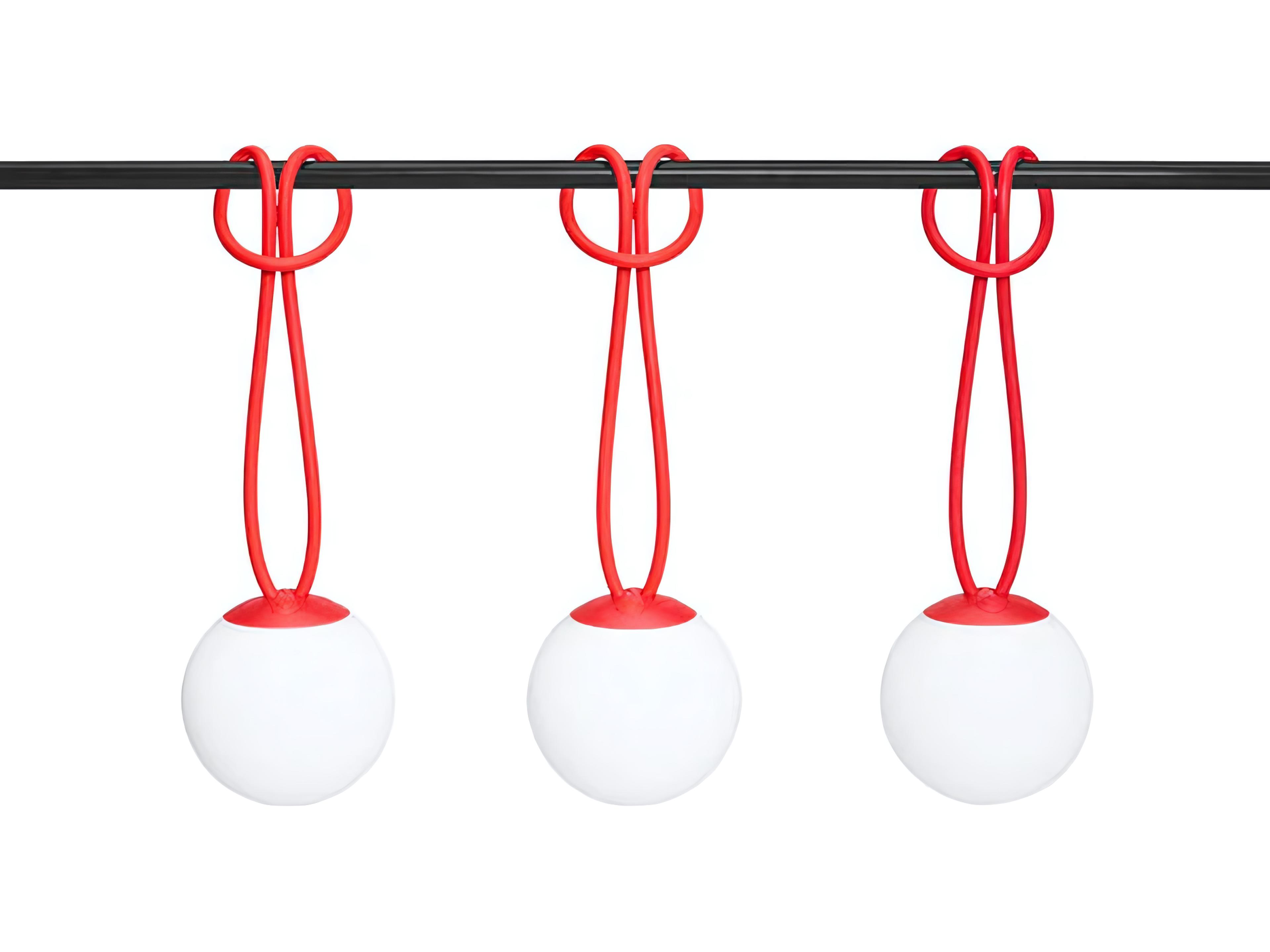 Bolleke Mini Hanging Lamp (Set of 3) in Red