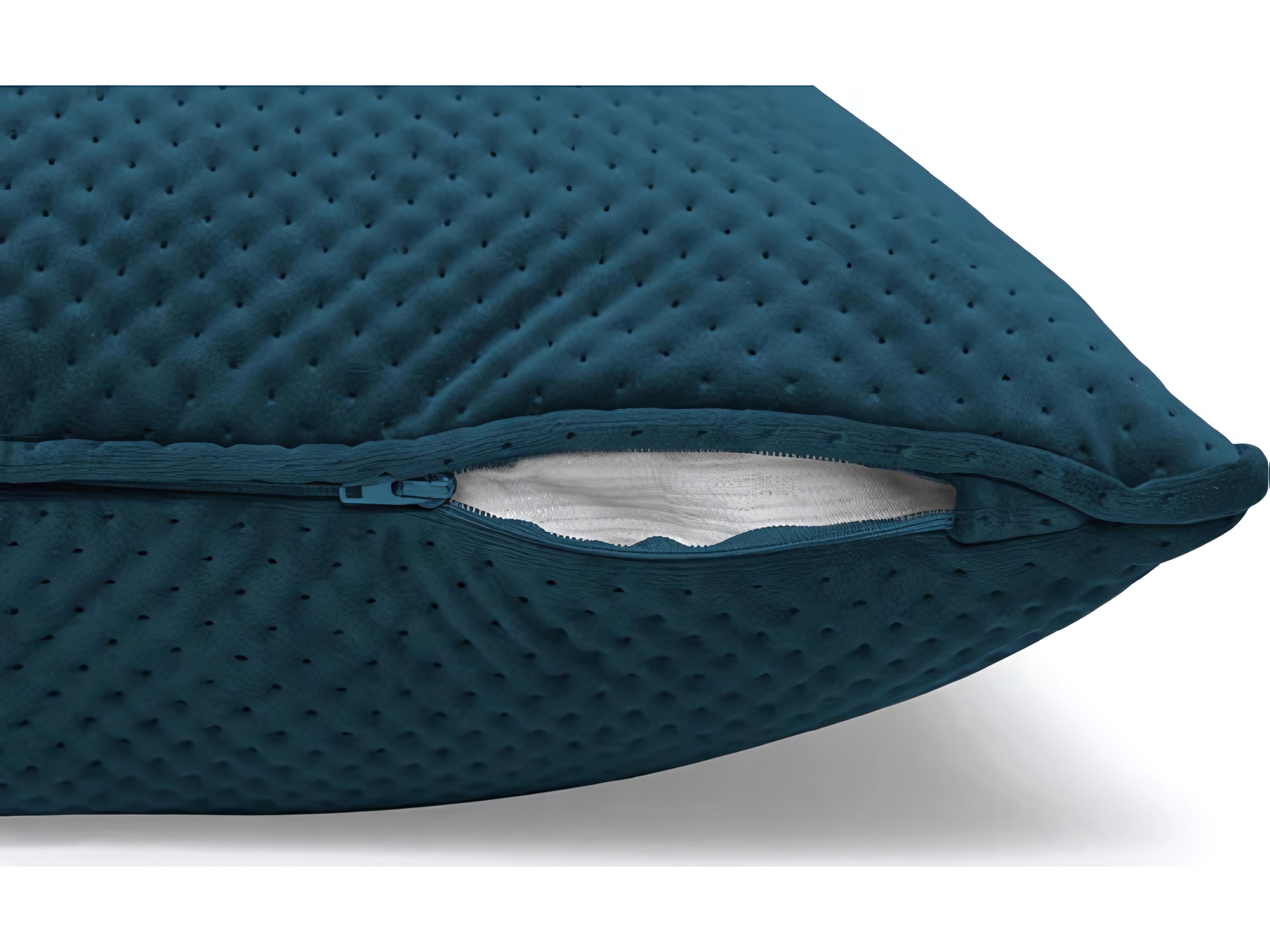 Fatboy Square Recycled Royal Velvet Accent Pillow in Deep Sea