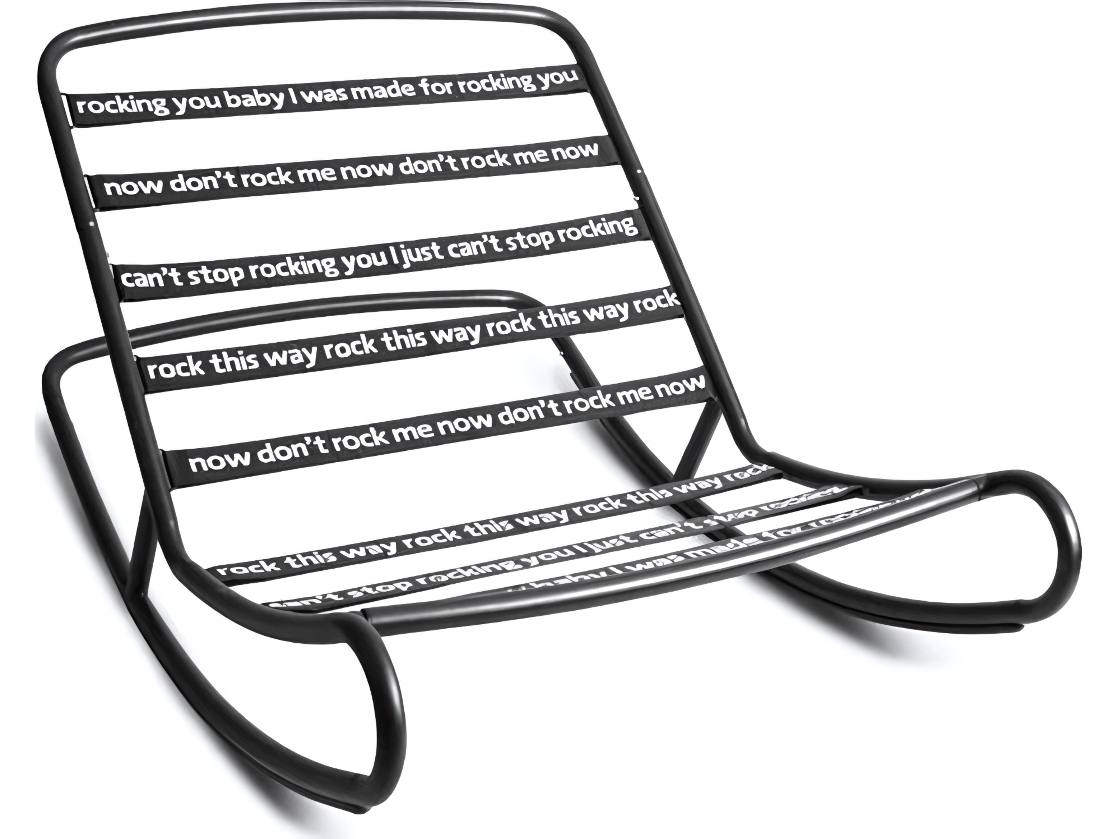 Rock 'n Roll Bean Bag Rocker in Black